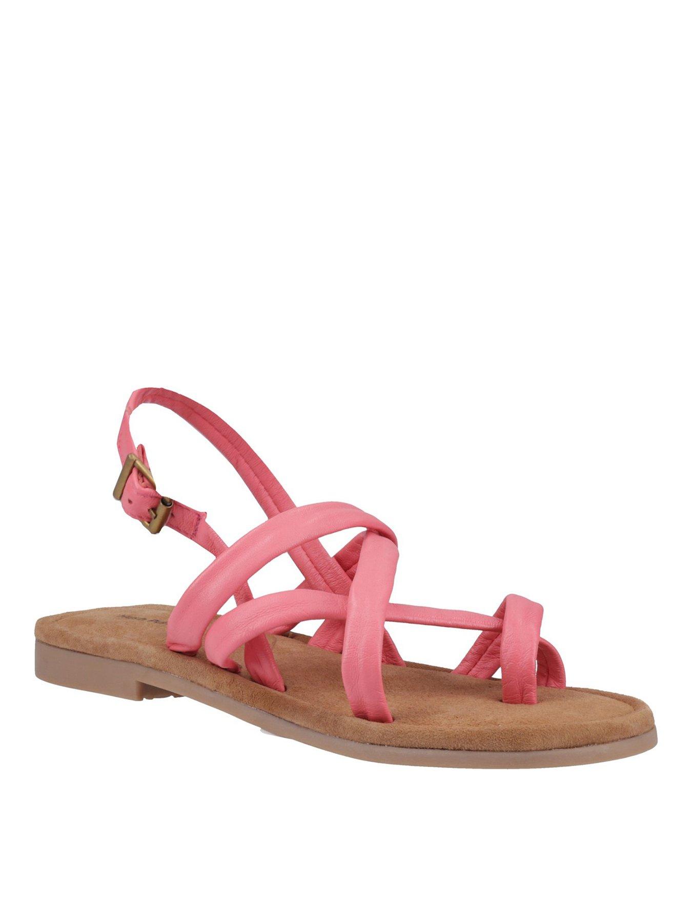  image of hush-puppies-hope-wide-fit-sandal-coral