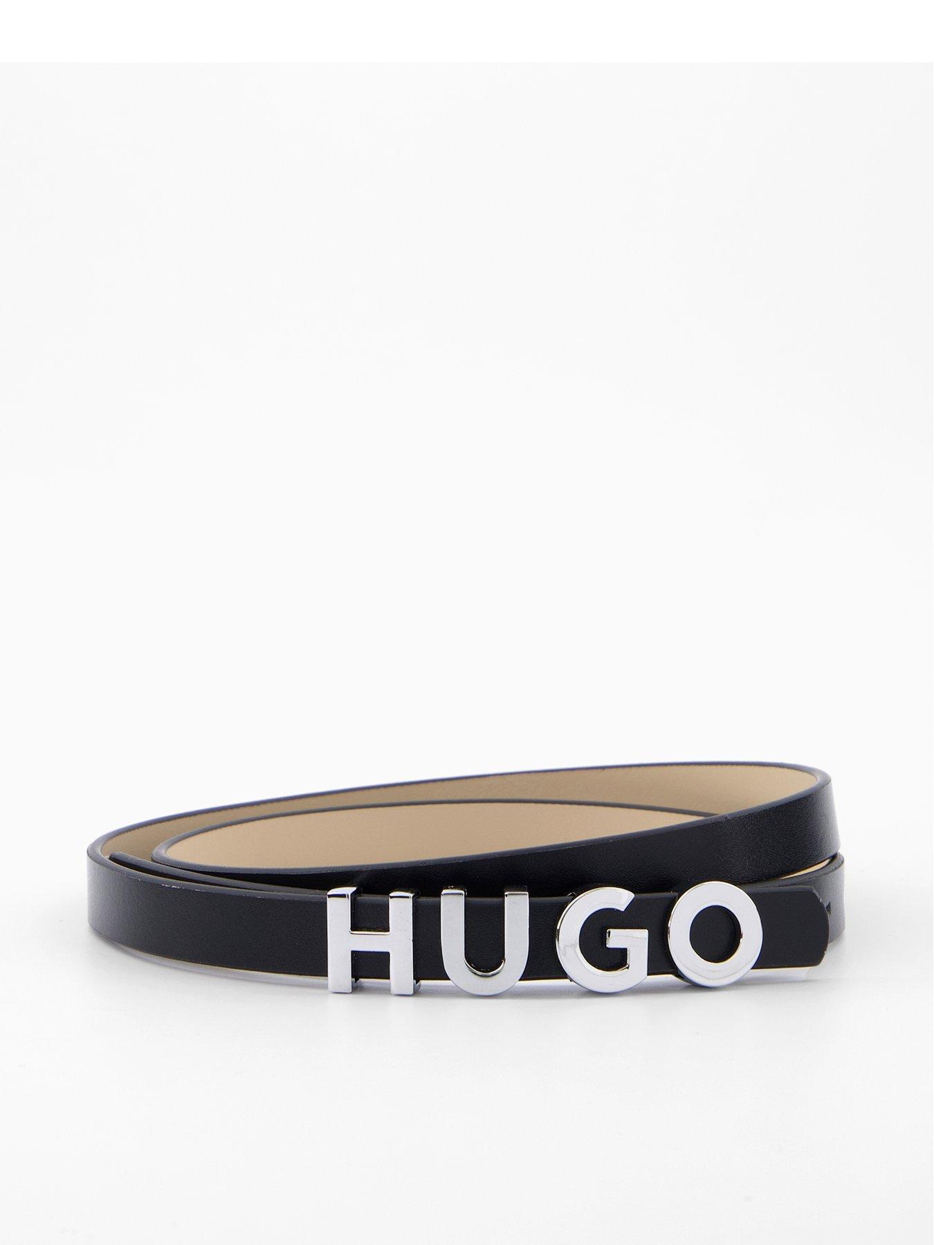 front image of hugo-zula-logo-belt--black