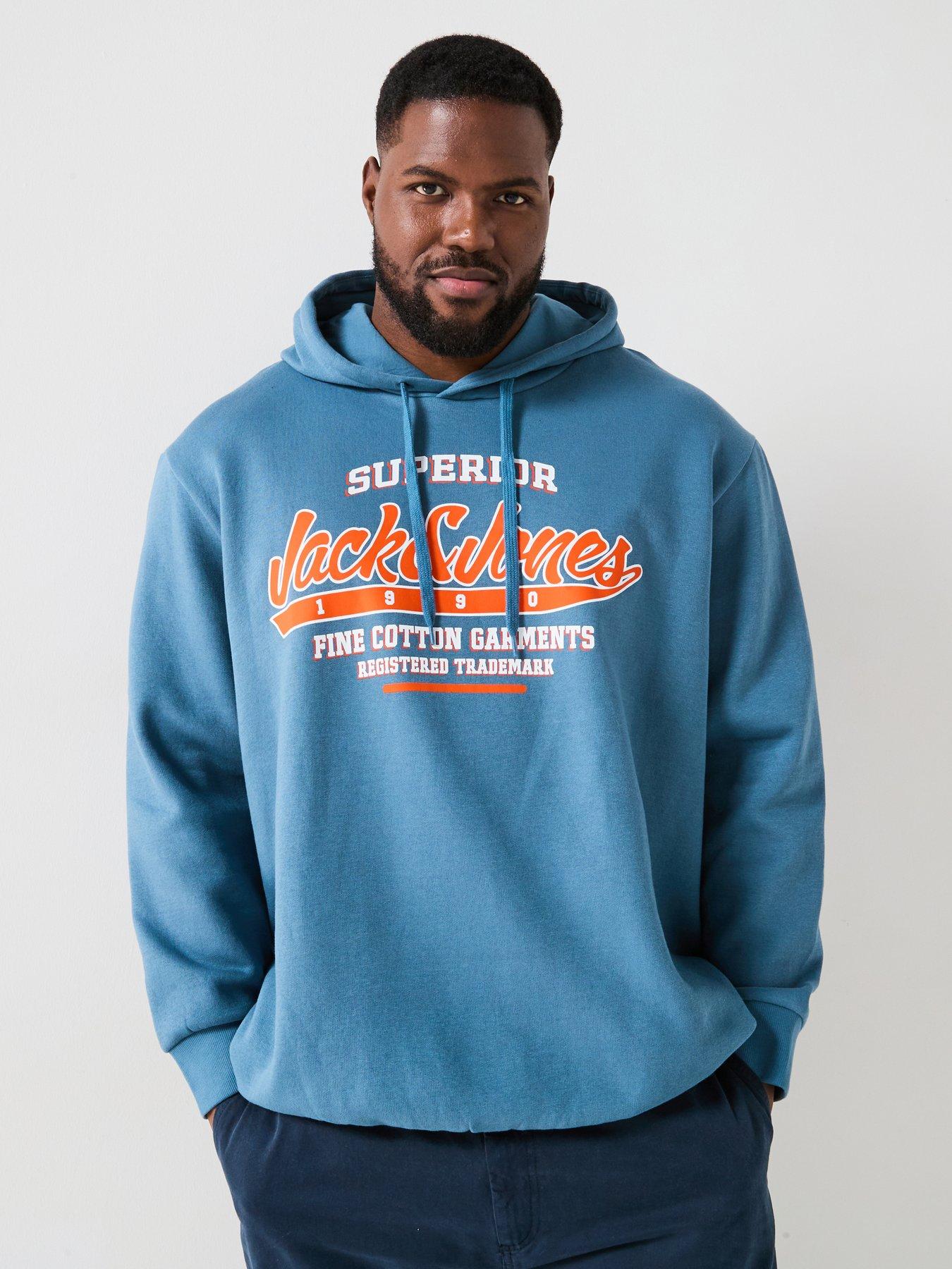 jack-jones-plus-size-logo-hoodie-blue