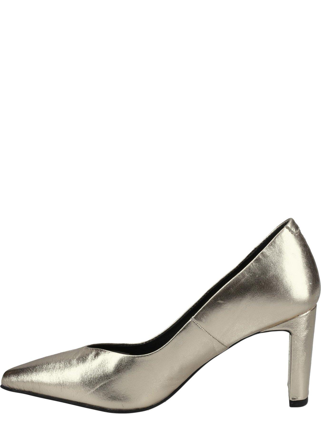  image of hush-puppies-olivia-leather-court-shoe-gold