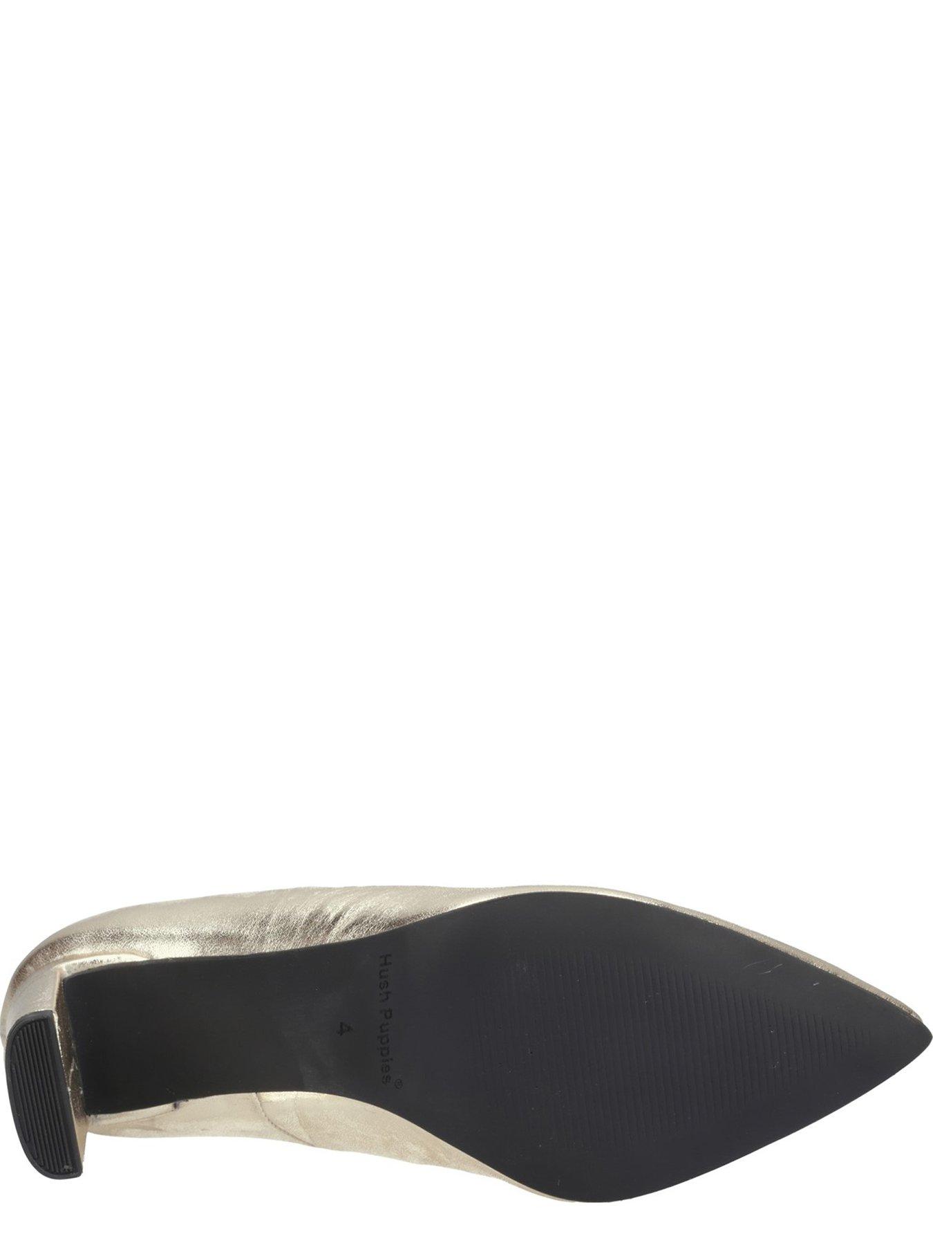  image of hush-puppies-olivia-leather-court-shoe-gold