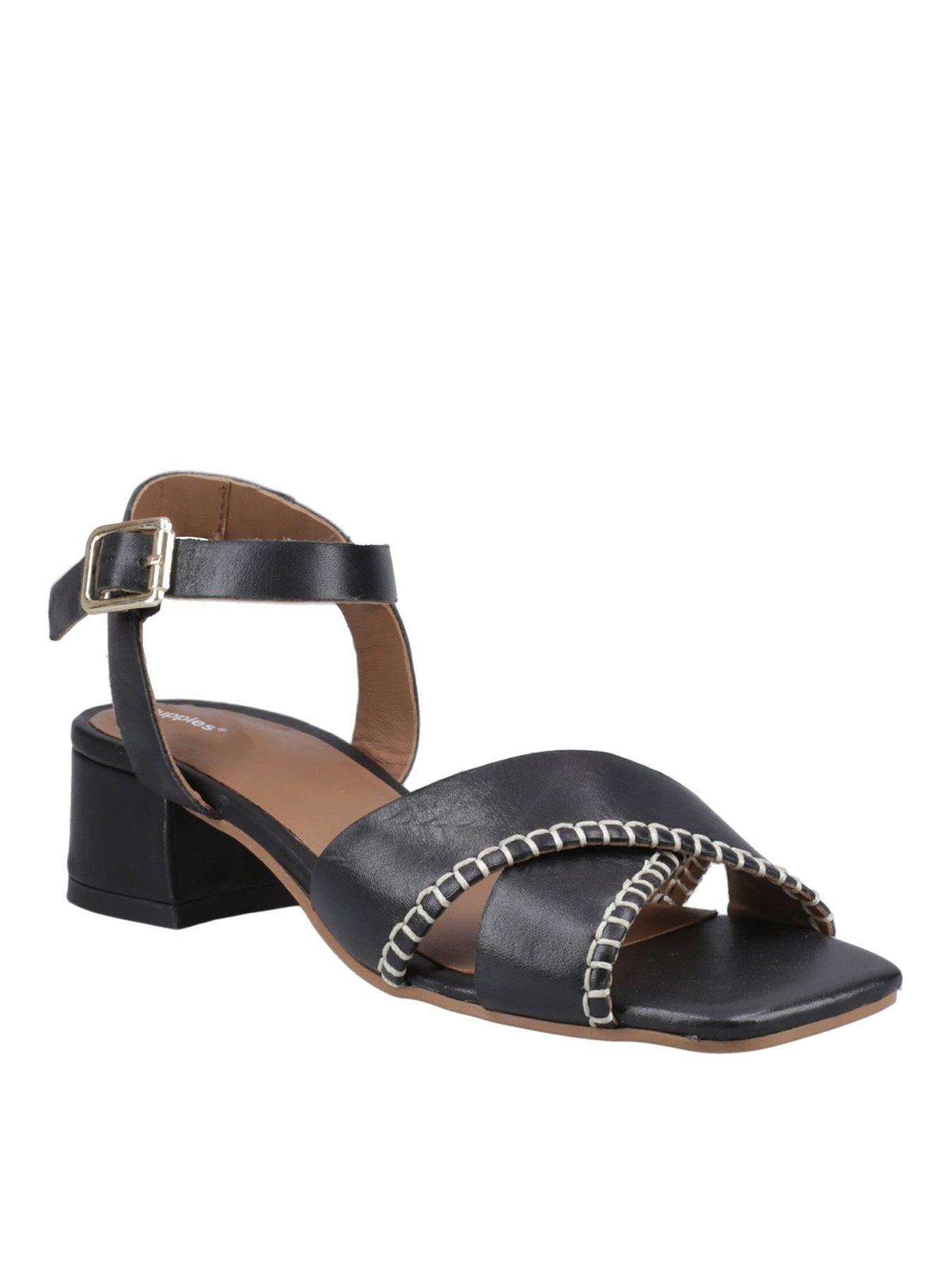  image of hush-puppies-lyla-heeled-sandal-black