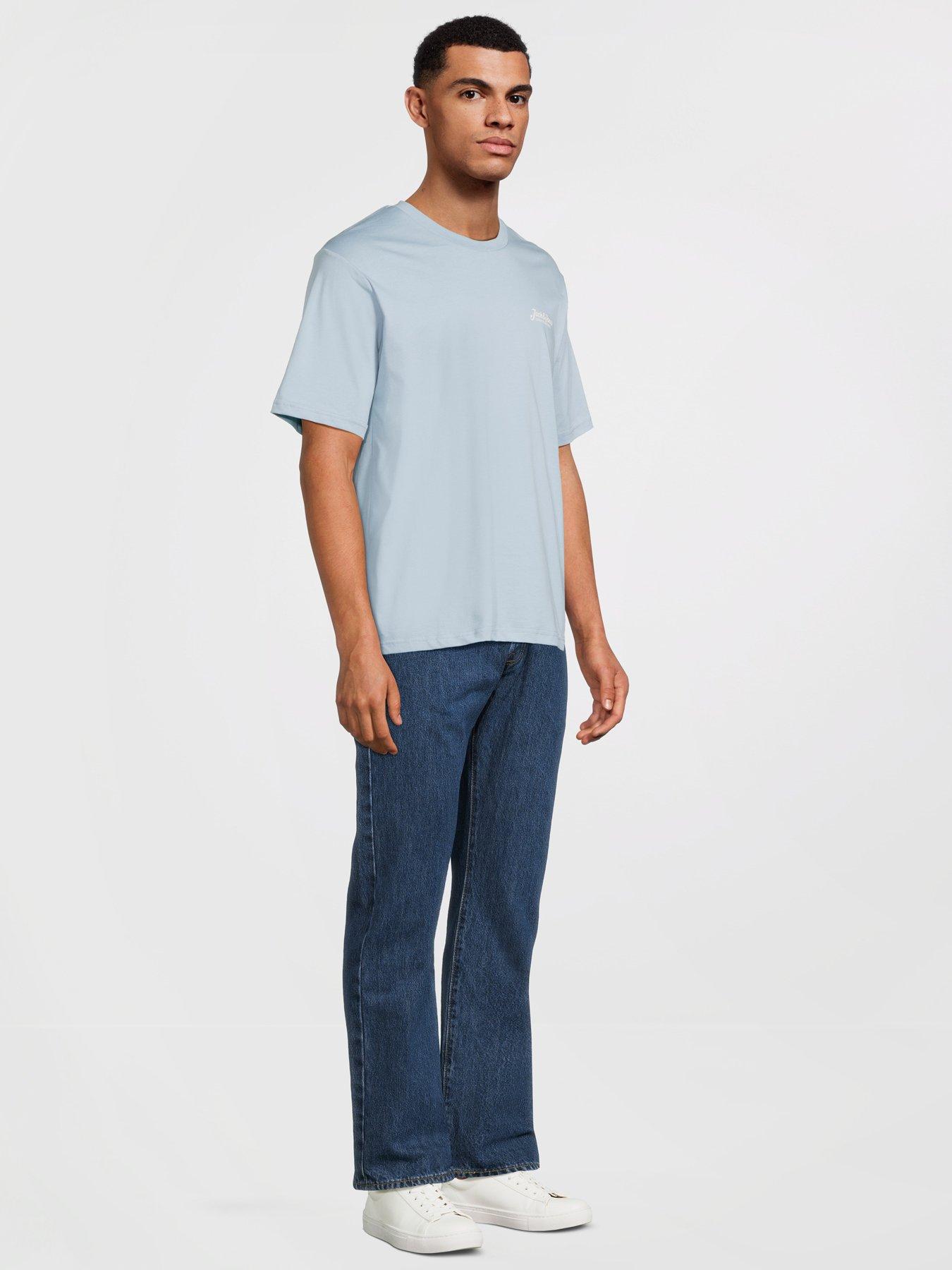 Image 5 of 6 of Jack & Jones 5-Pack Script Chest Logo T-Shirt - Black