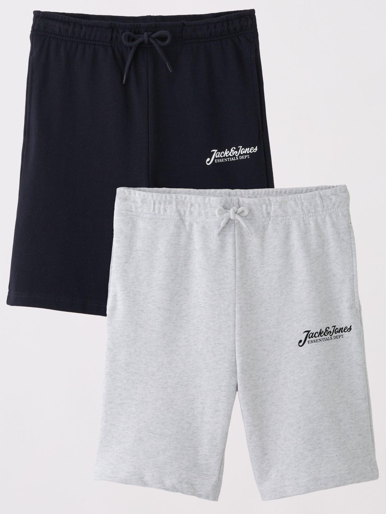  image of jack-jones-2-pack-sweat-shorts-sky-captain