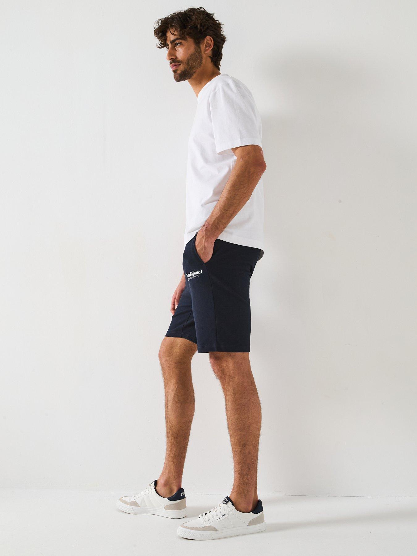  image of jack-jones-2-pack-sweat-shorts-sky-captain