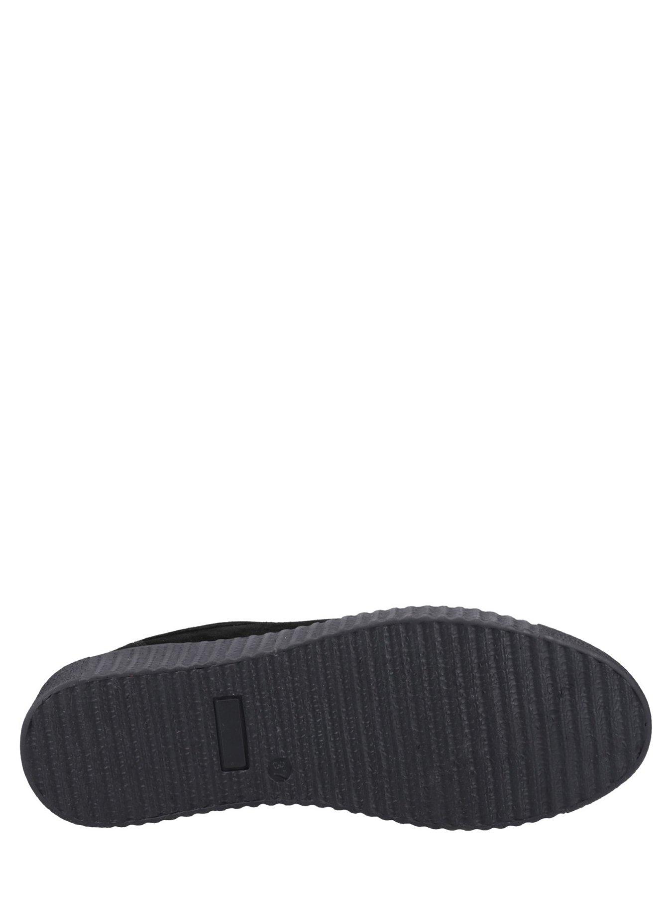  image of hush-puppies-tamsin-suede-trainer-black