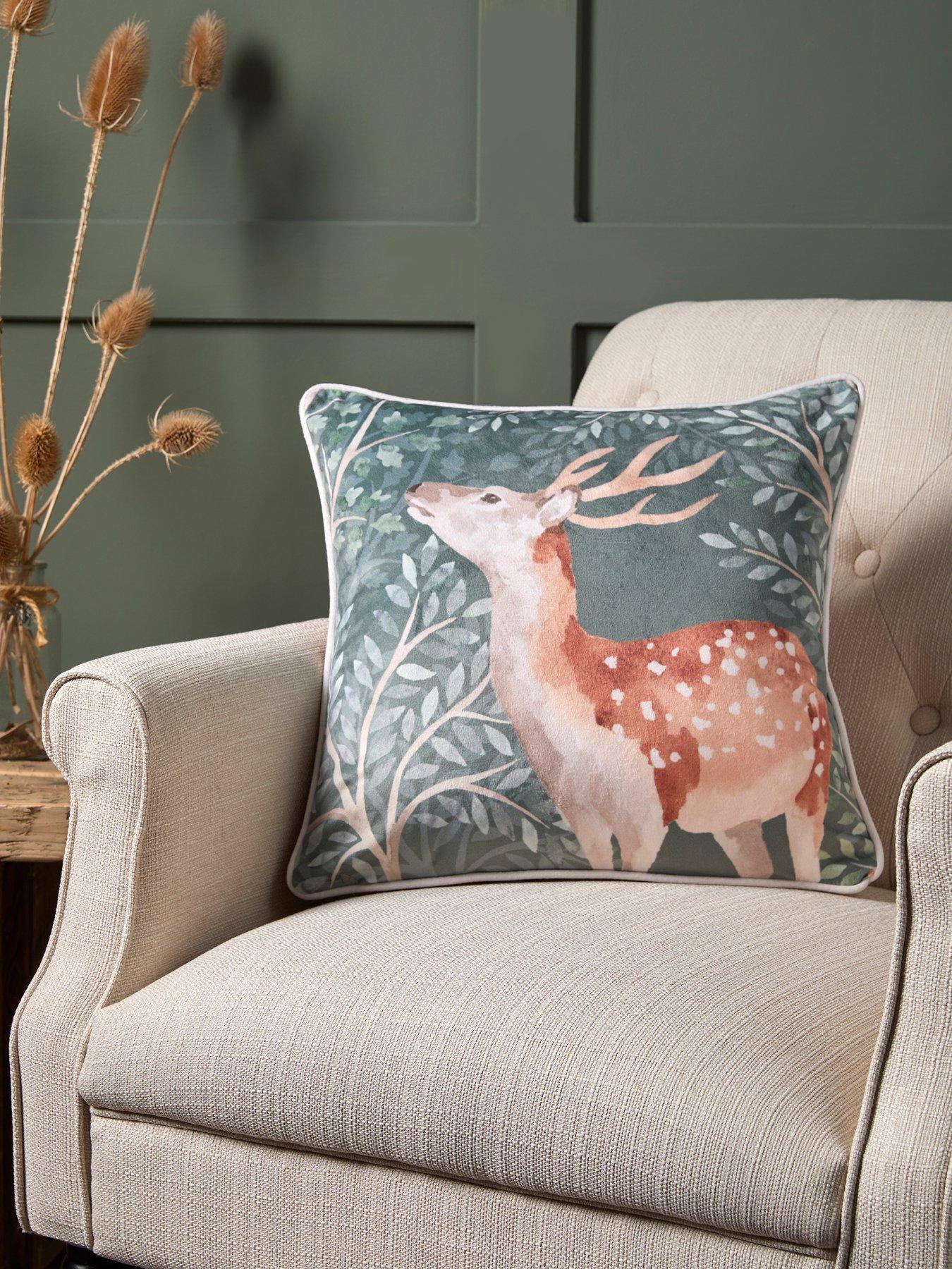 undefined Forest Animals Velvet Filled Cushion