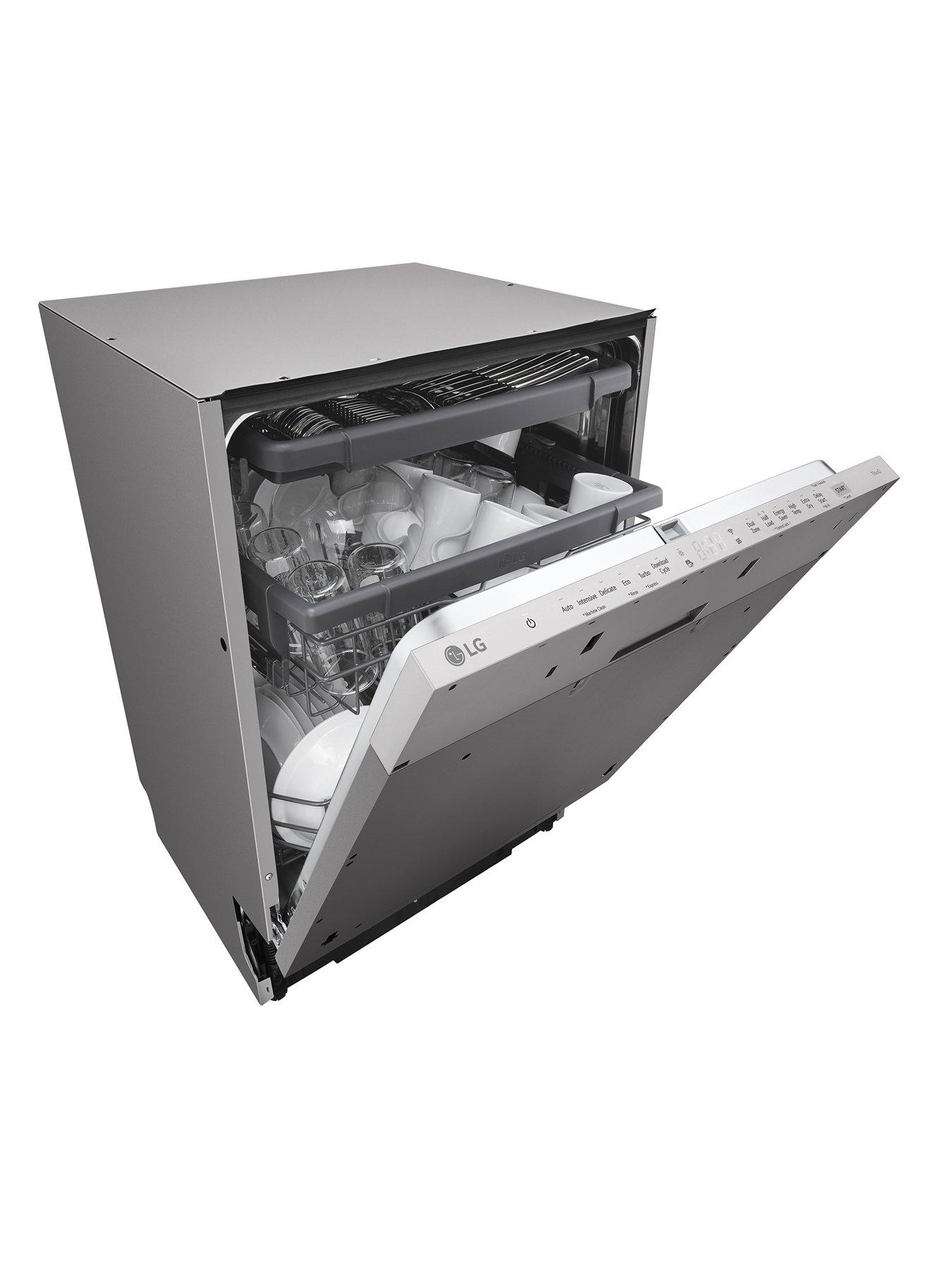  image of lg-quadwash-db243tx-14-ps-wifi-connected-integrated-full-size-dishwasher-d-rated