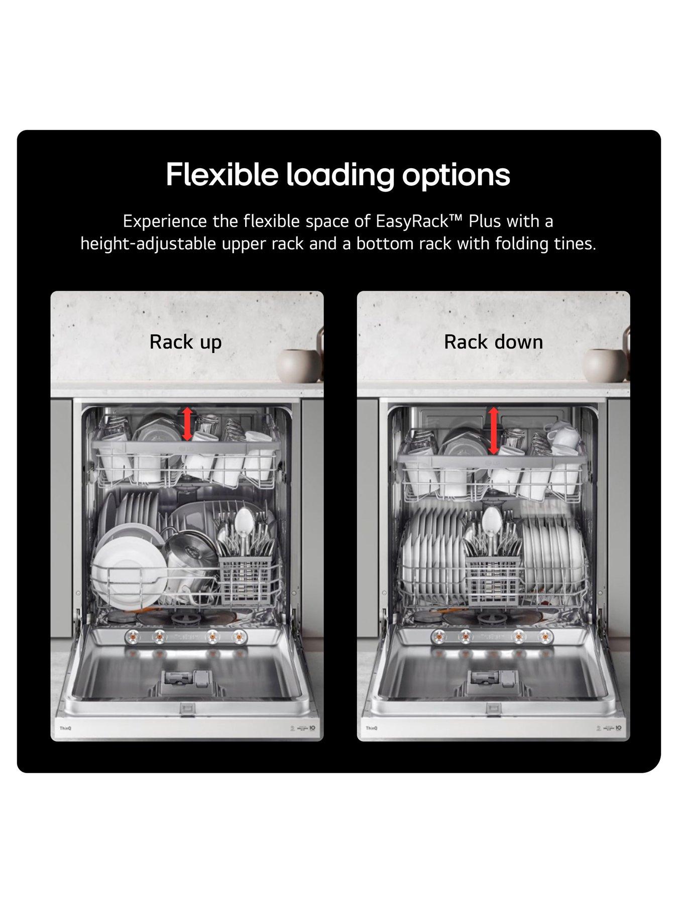  image of lg-quadwash-db243tx-14-ps-wifi-connected-integrated-full-size-dishwasher-d-rated
