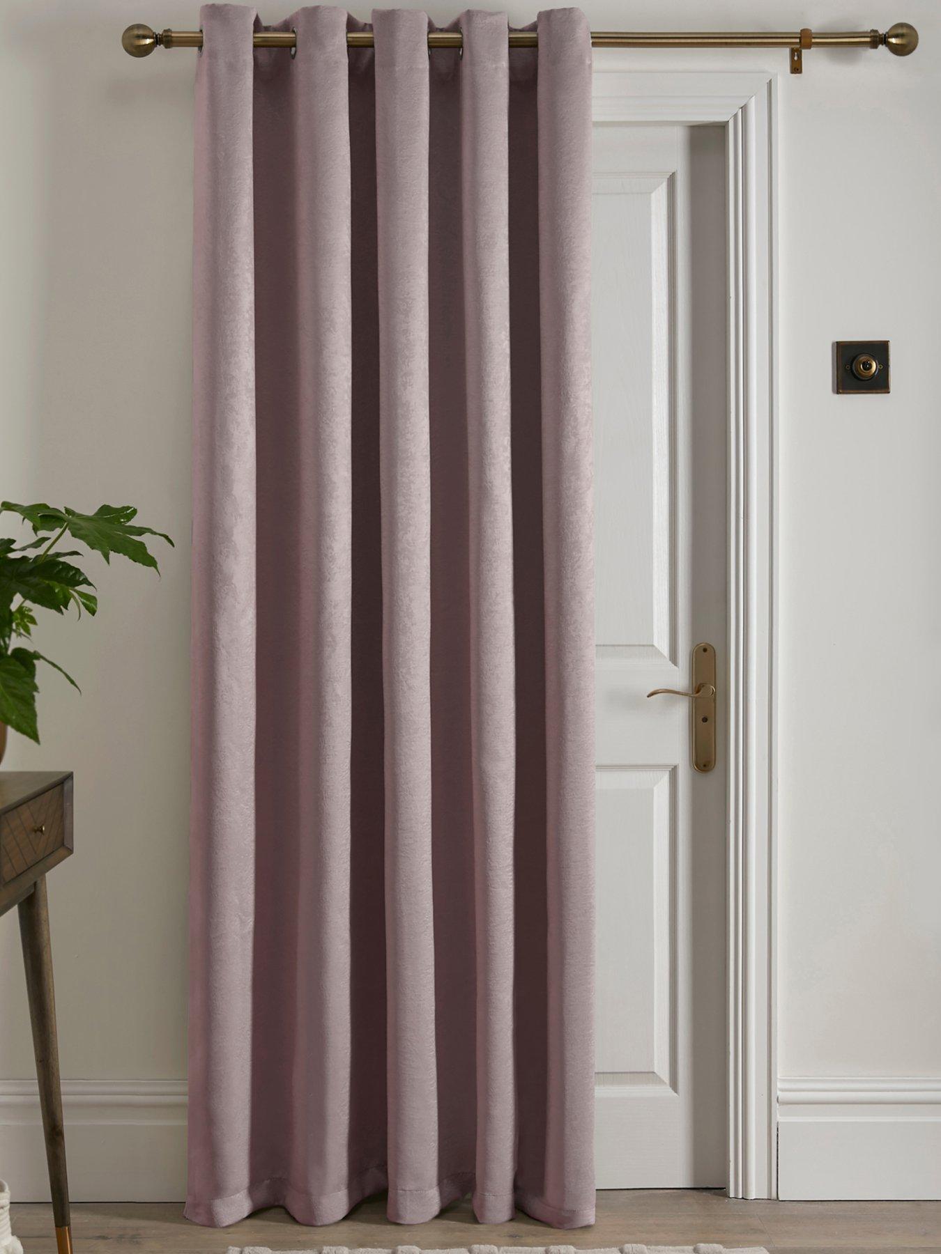 Fusion Strata Eyelet Single Panel Door Curtain- 66" Width X 84" Drop (168 X 214cm)