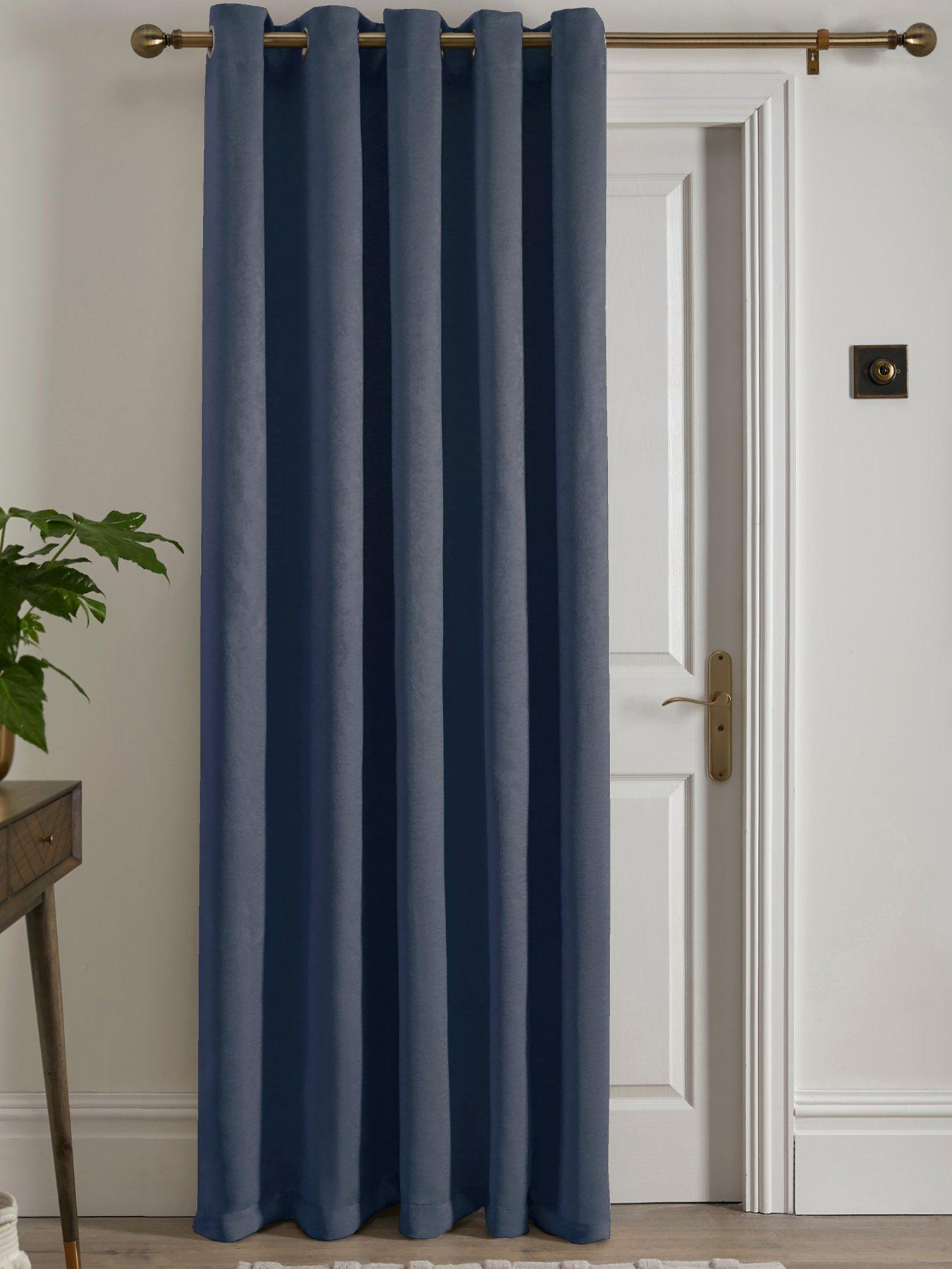 Fusion Strata Eyelet Single Panel Door Curtain- 66" Width X 84" Drop (168 X 214cm)