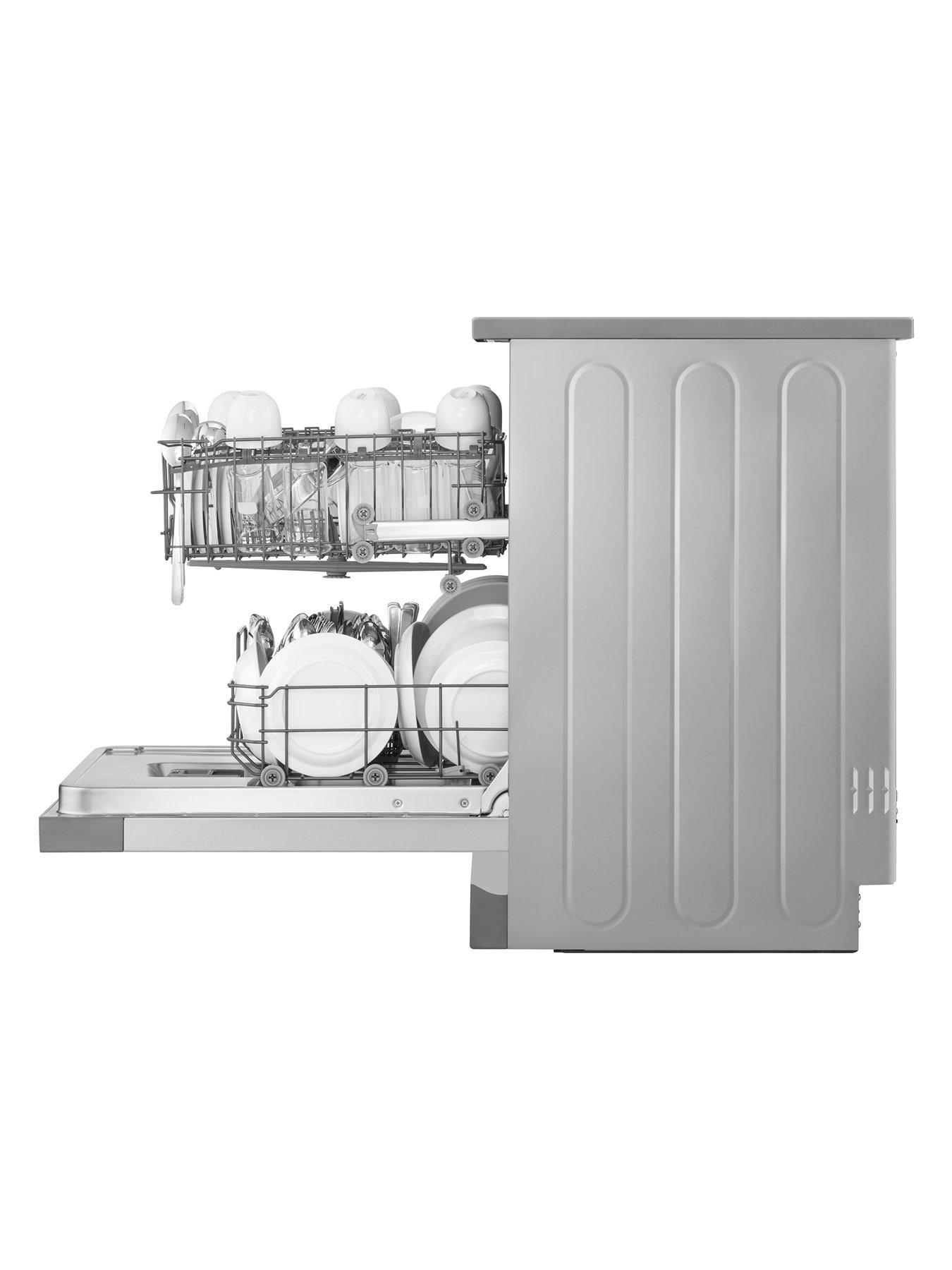  image of lg-df030fl-13-setting-freestanding-fullsize-dishwasher-silver-e-rated