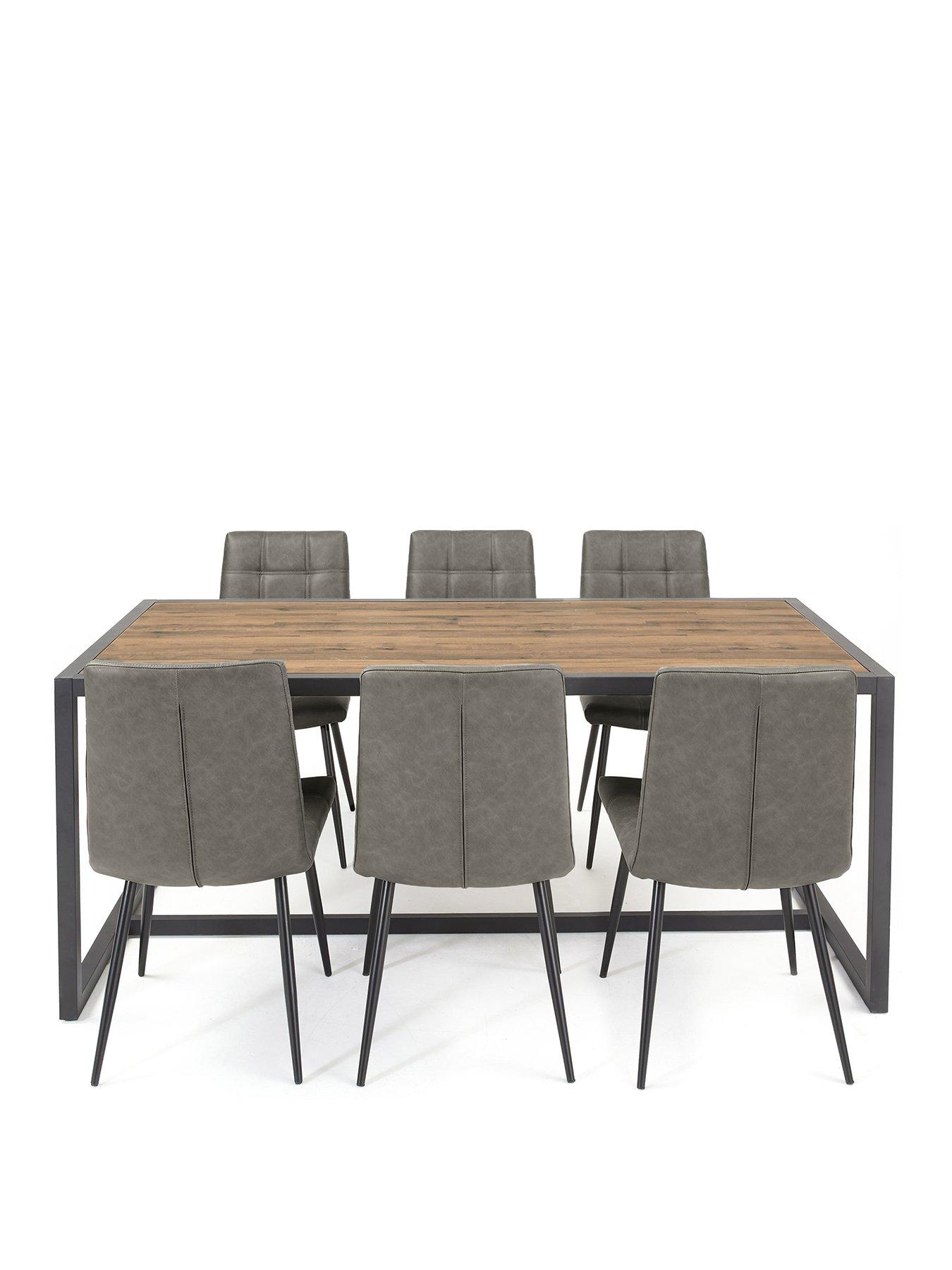 stillFront image of very-home-harlem-180-cm-mid-oaknbspdining-table-6-harlem-grey-chairs--nbspfscreg-certified