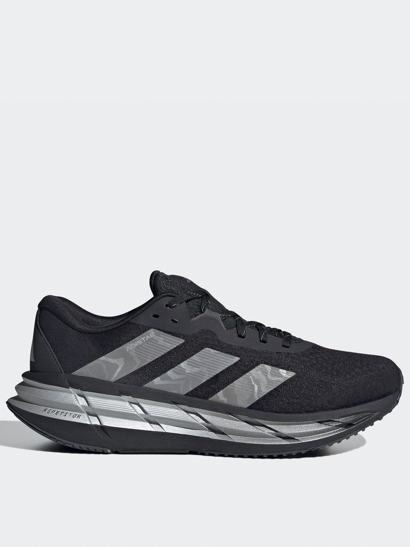  image of adidas-mens-adistar-3-reflective-running-shoes-black