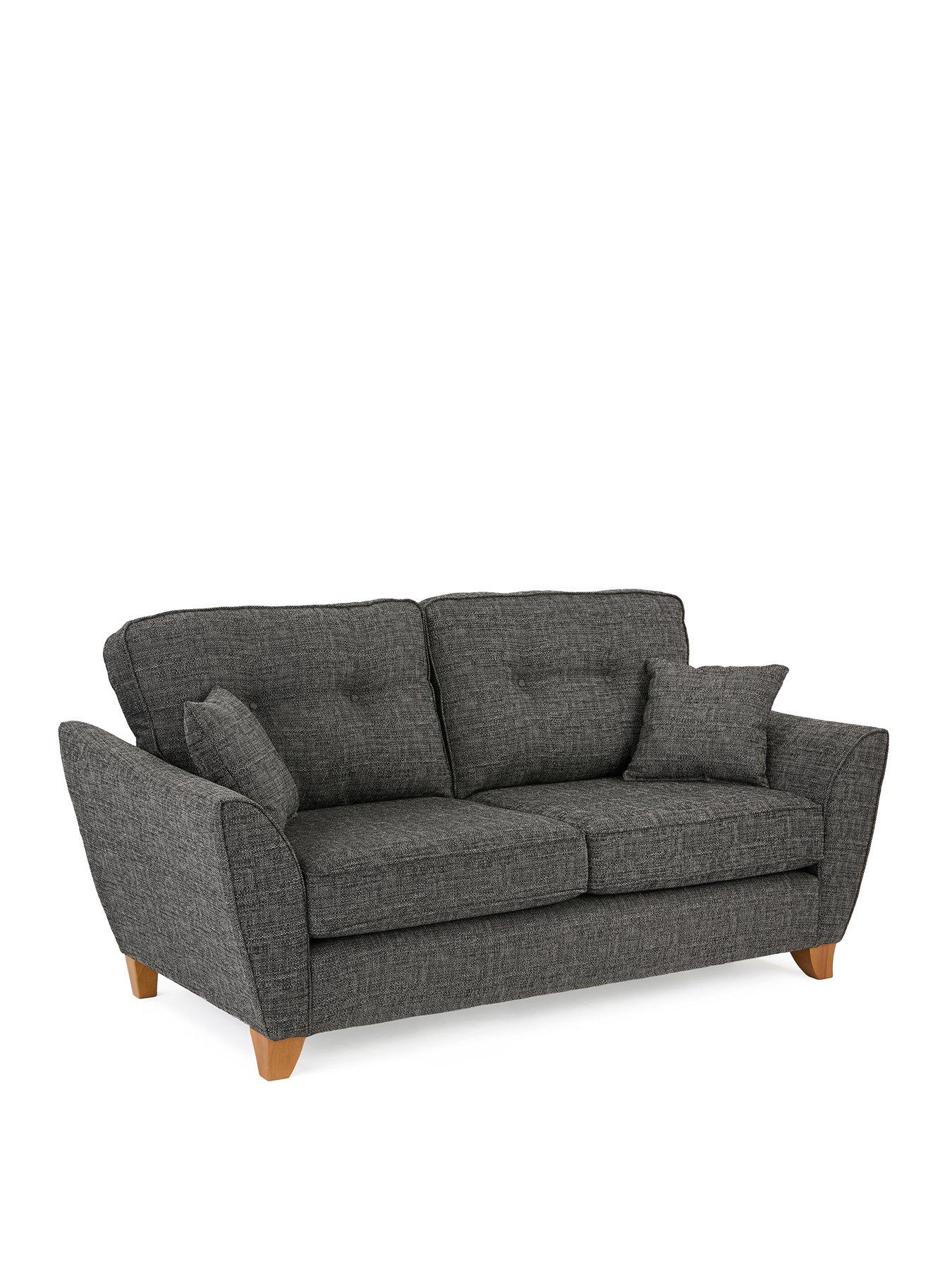 Image 3 of 7 of The Very Collection Halstow 2 Seater Fabric Sofa&nbsp;- Charcoal -&nbsp;Made to order in the UK