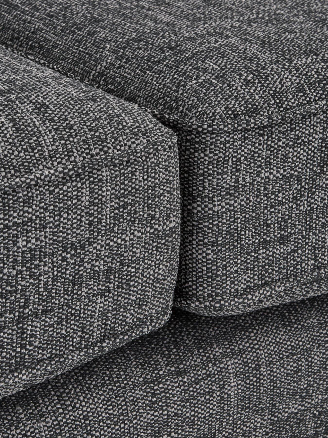 Image 7 of 7 of Very Home Halstow 3 Seater Fabric&nbsp;Sofa&nbsp;- Charcoal&nbsp;- Made to order in the UK