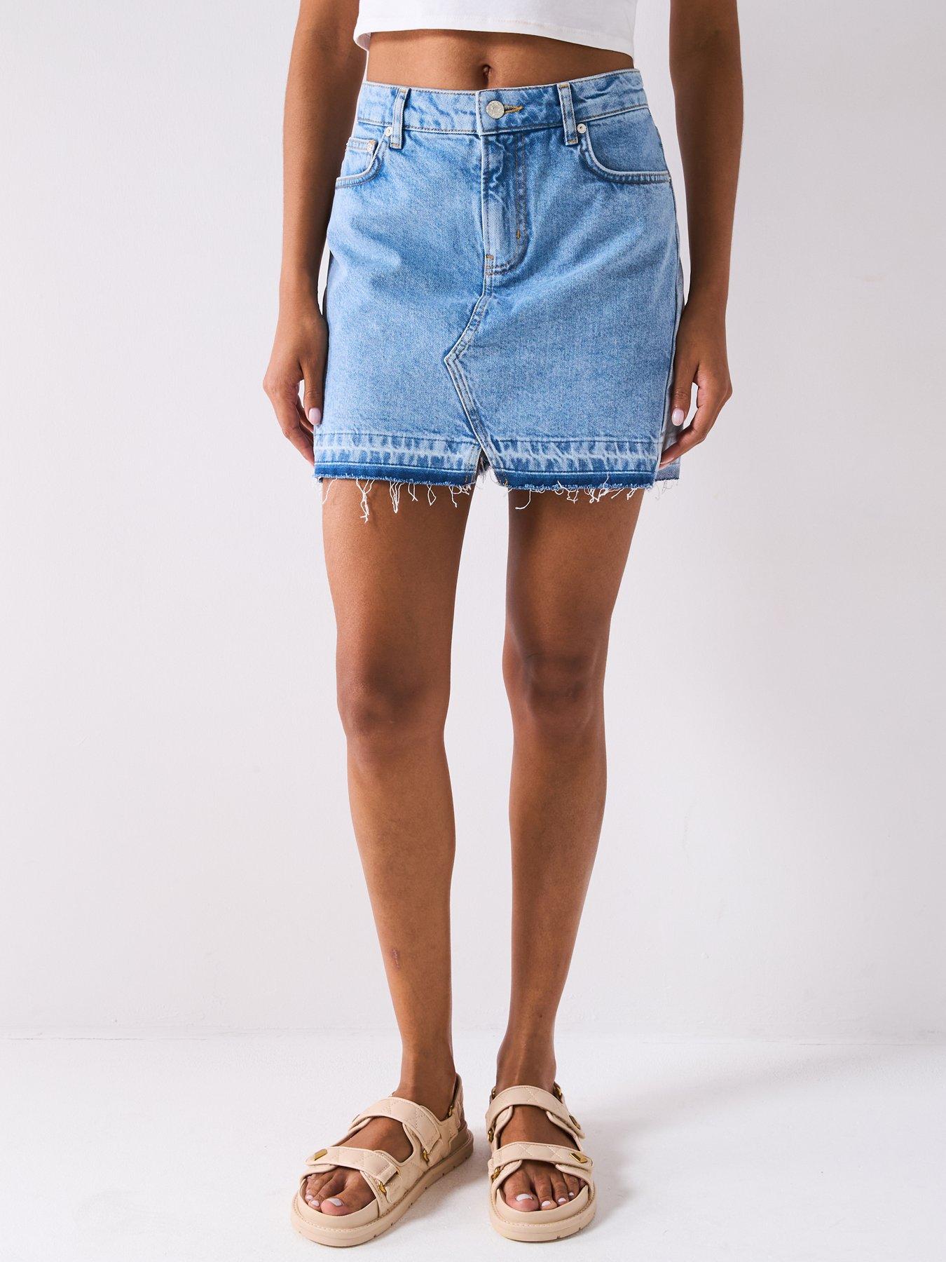 Moschino Jeans 12Oz Denim Skirt - Blue