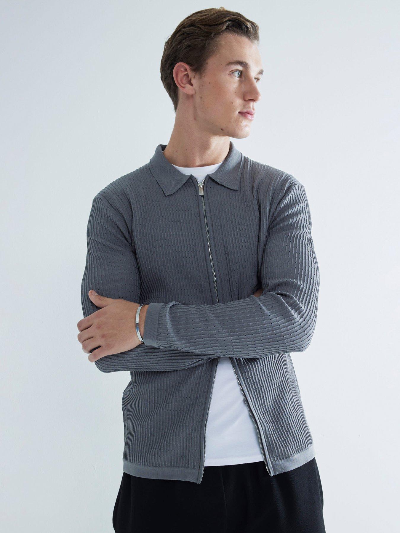 river-island-brick-long-sleeve-knitted-shirt-grey