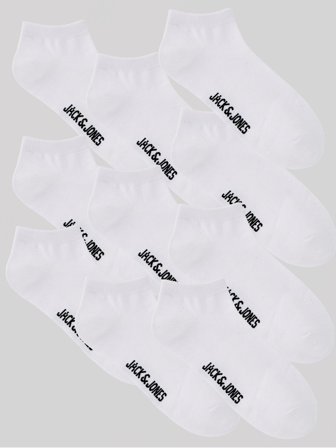 undefined Dongo 10 Pack Crew Socks - White
