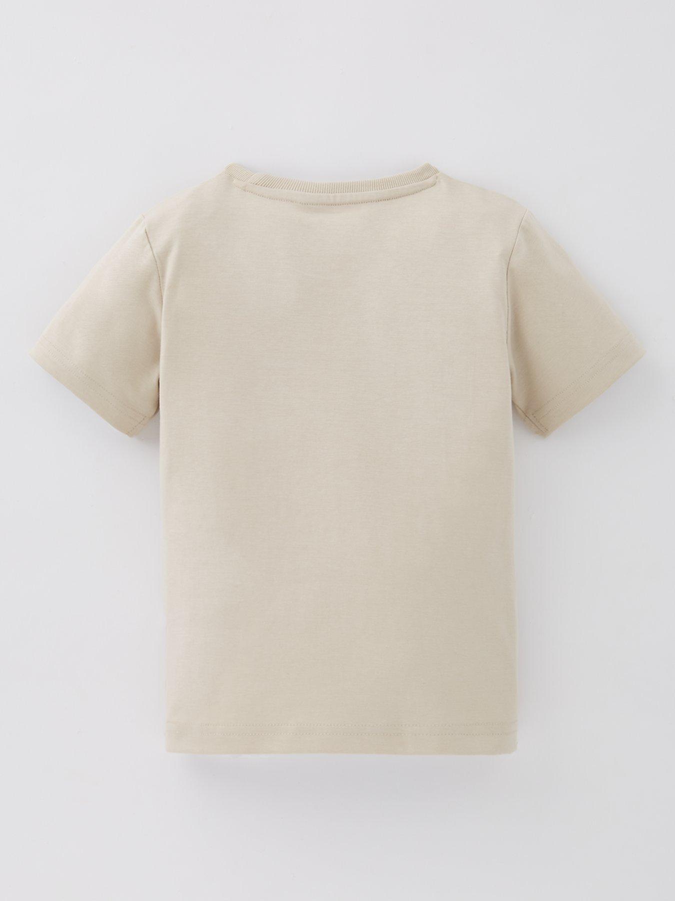  image of mini-v-by-very-boys-safari-3d-effect-t-shirt-beige