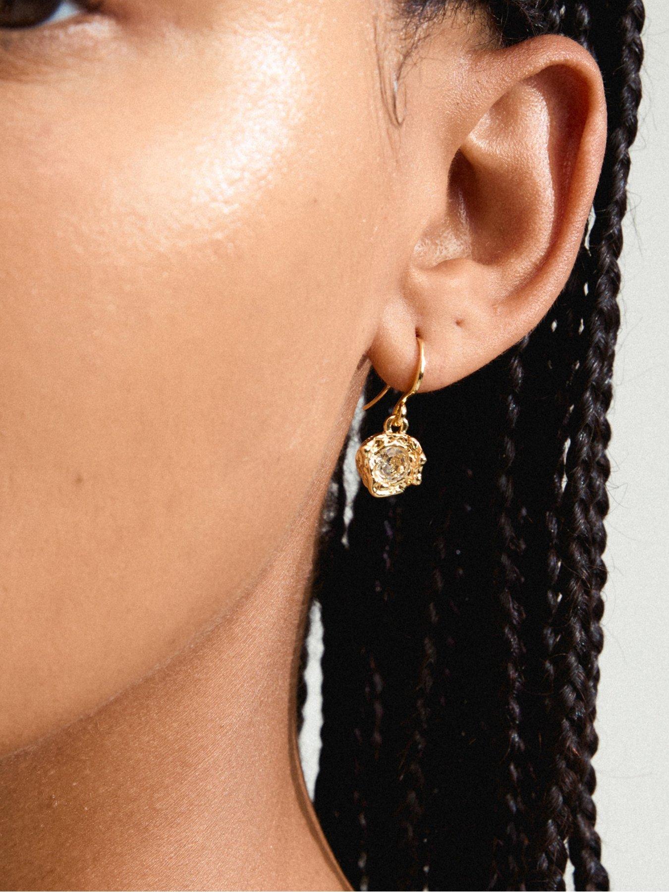 Image 2 of 3 of Pilgrim Callum Earrings -Plated - Gold