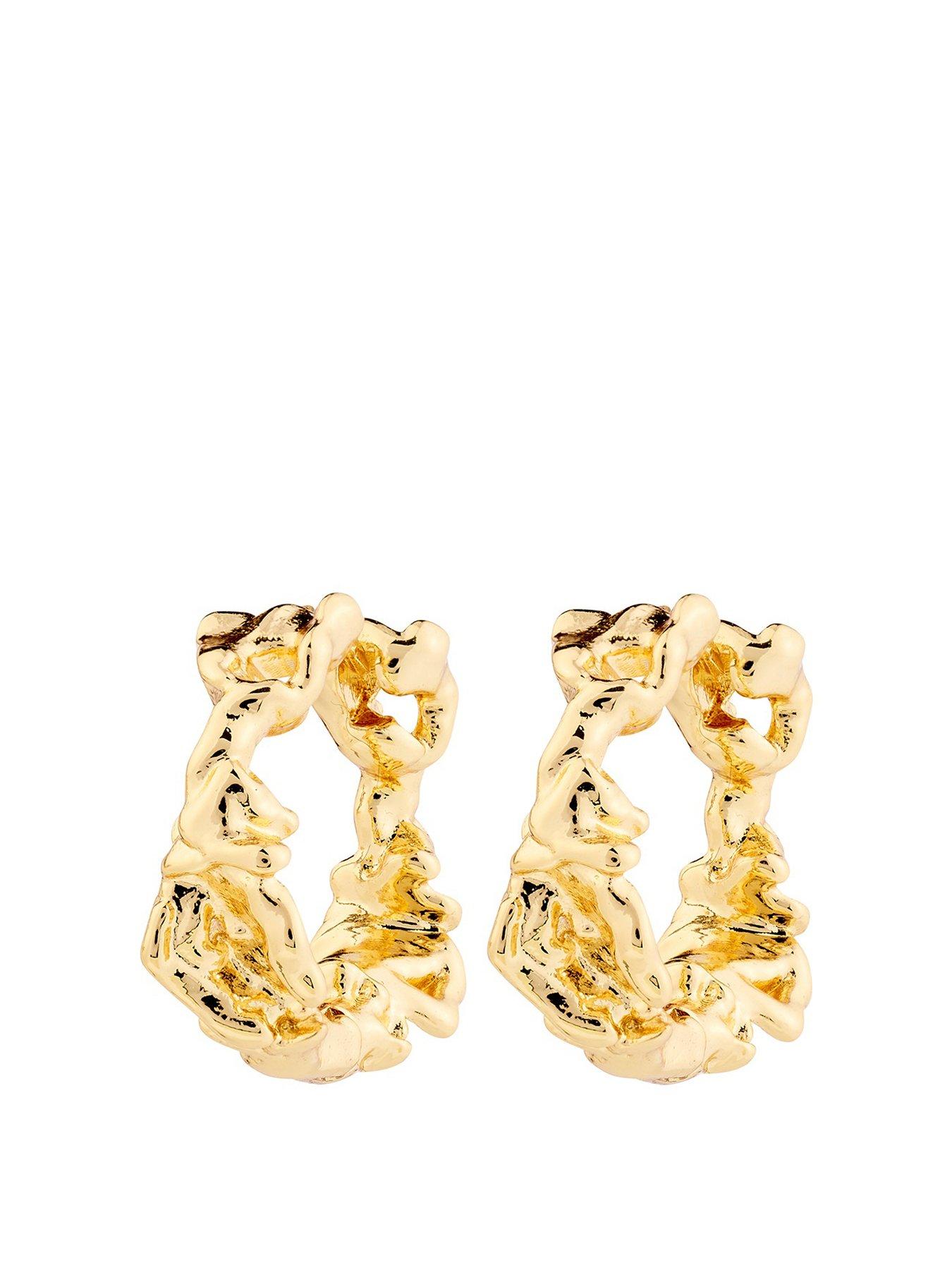 undefined TRUST earrings gold-plated