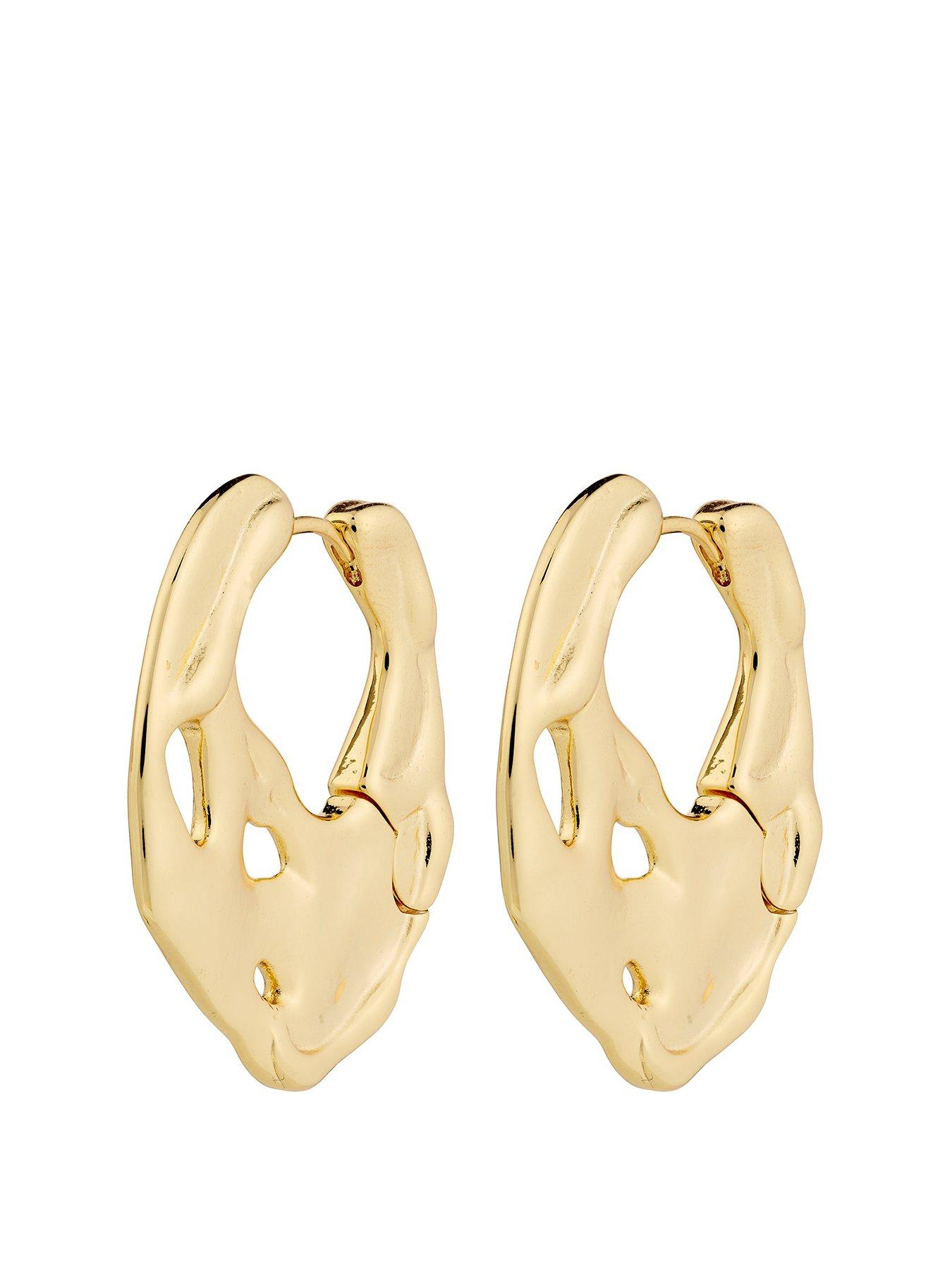  image of pilgrim-dawnnbsphoop-earrings-gold-plated