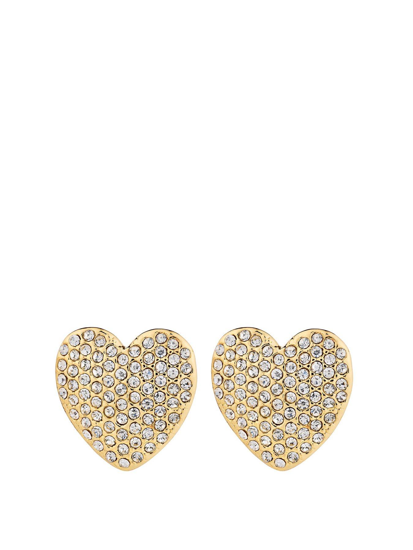 undefined DUNE heart earrings gold-plated
