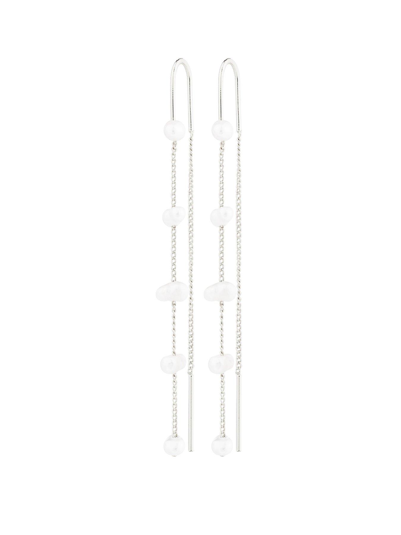 pilgrim-zenaia-pearl-chain-earrings-silver-plated