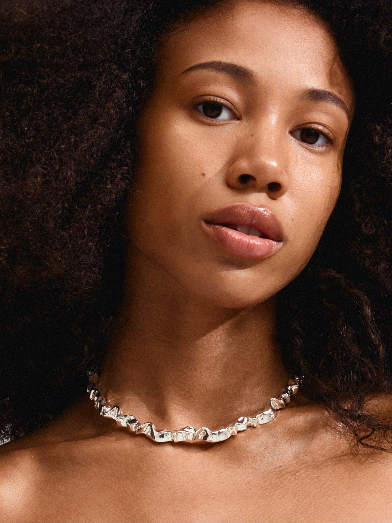 Image 2 of 3 of Pilgrim Sunset Necklace -Plated - Silver