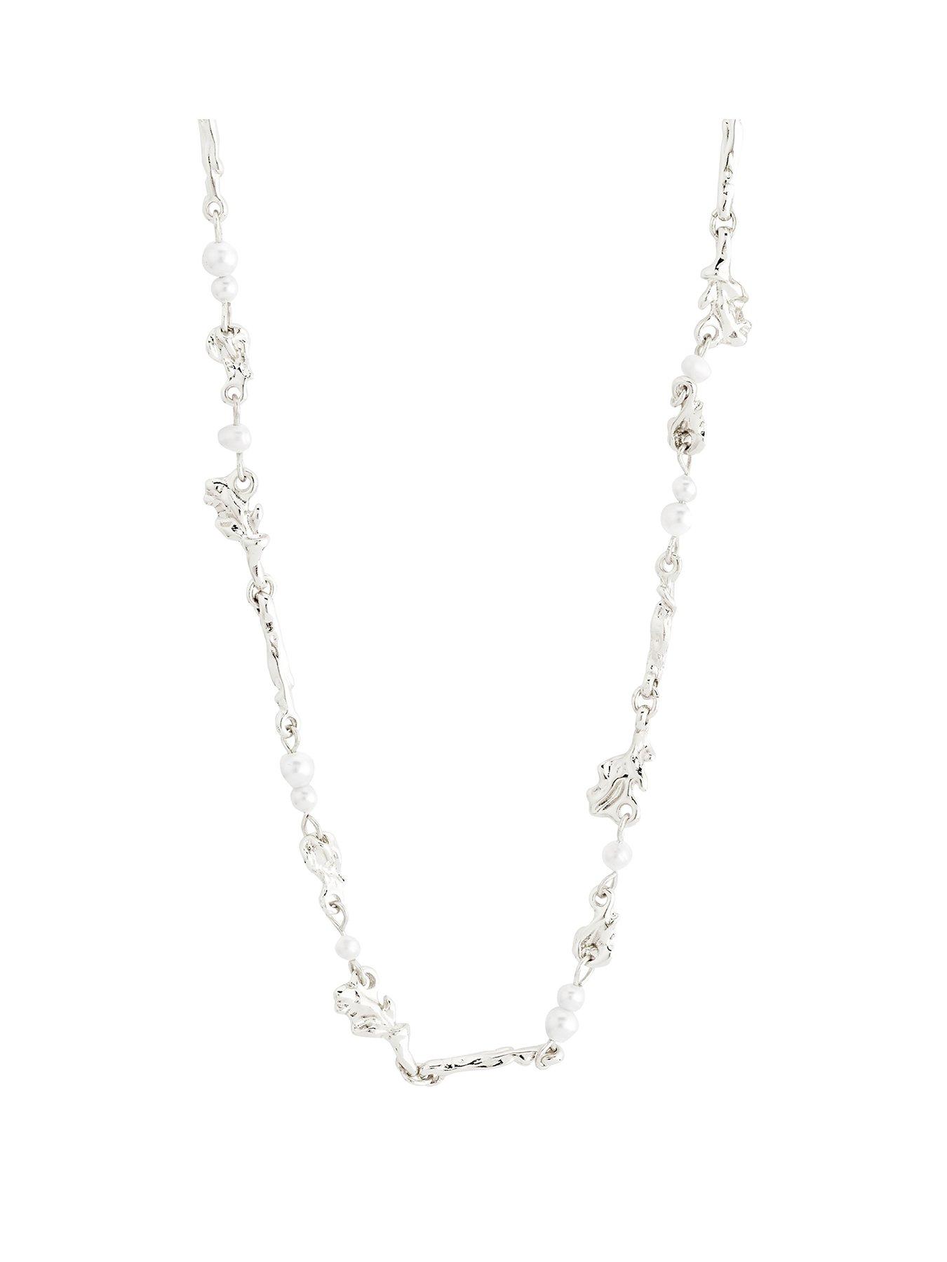 Pilgrim SLOAN pearl necklace silver-plated