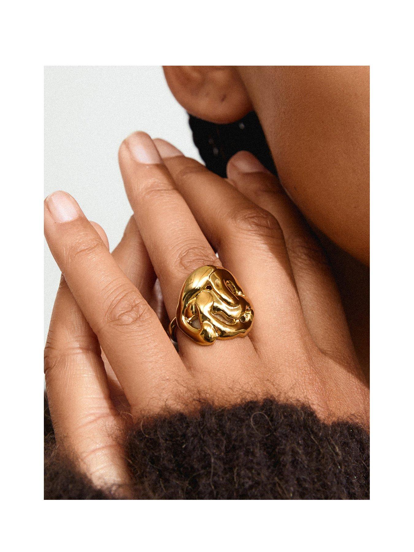 Image 3 of 3 of Pilgrim Luca Ring - Gold Plated