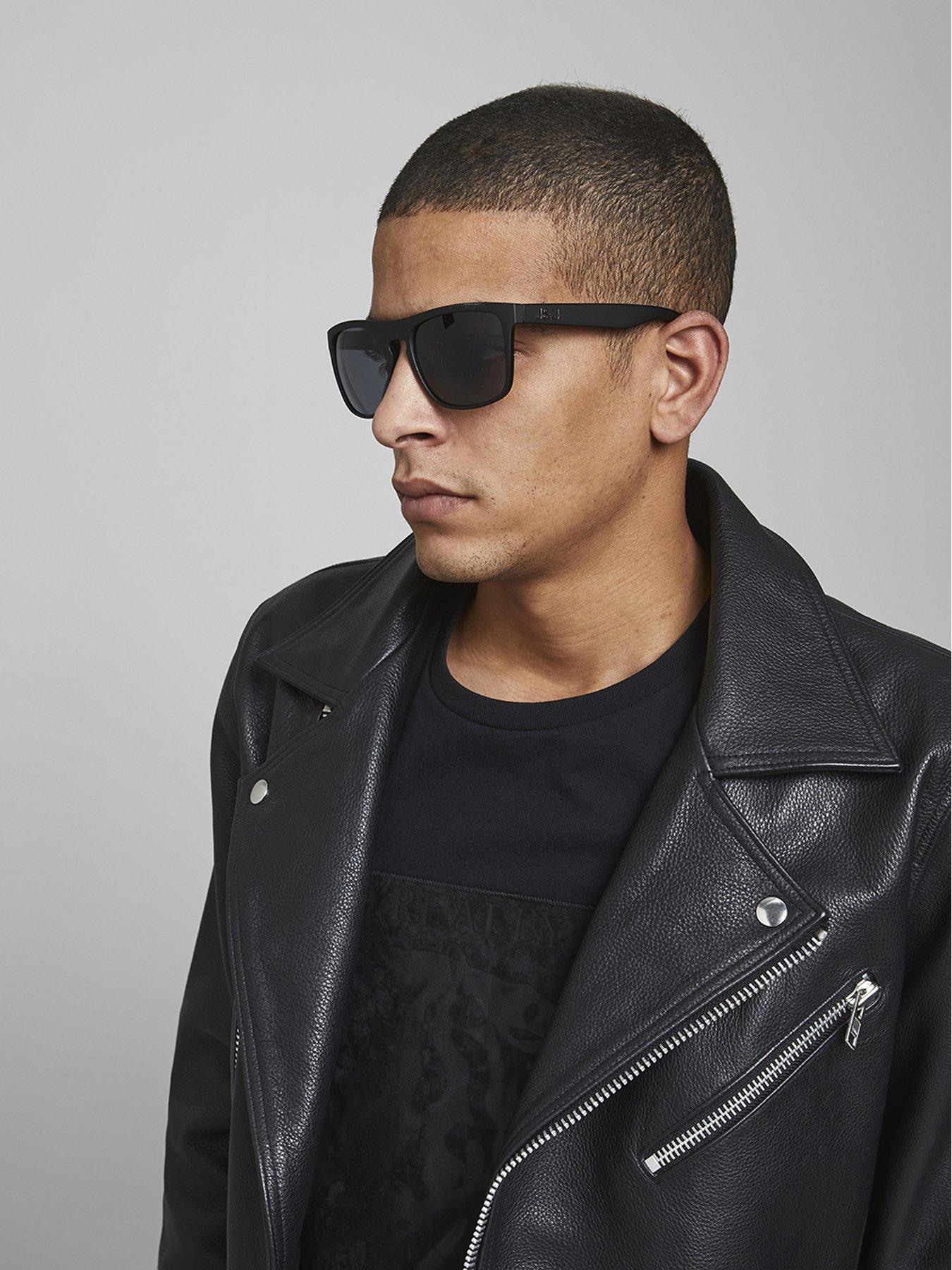Jack & Jones Ryder Wayfarer Sunglasses - Black Bean