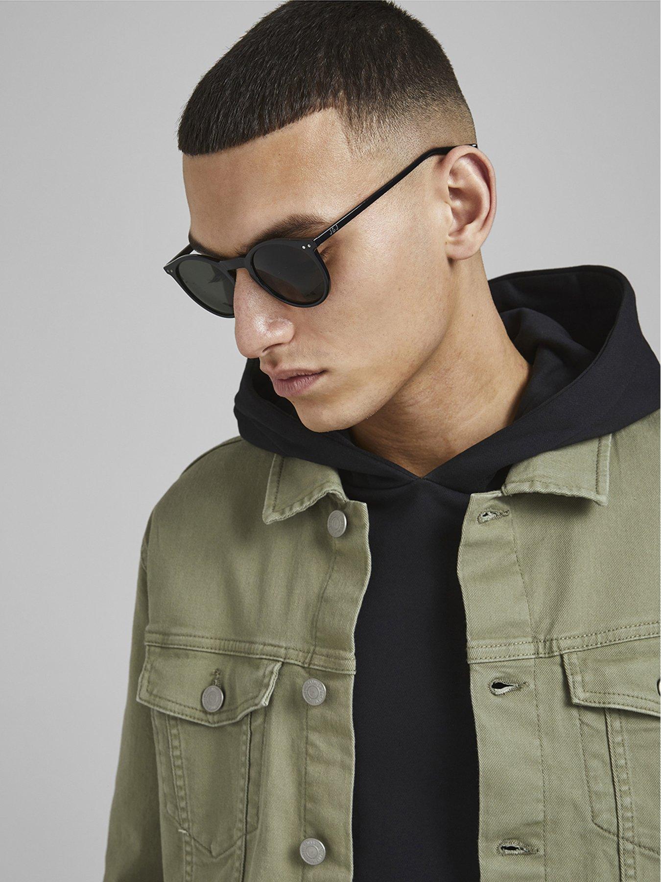 Jack & Jones Ryder Round Sunglasses - Black
