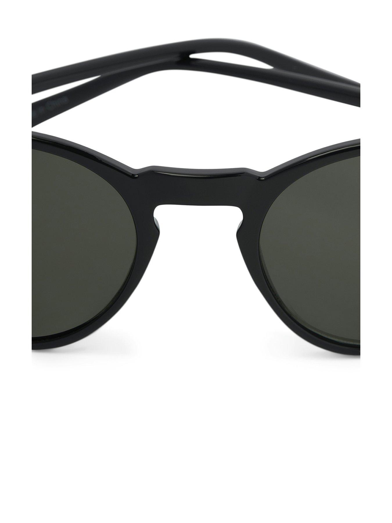  image of jack-jones-ryder-round-sunglasses-black