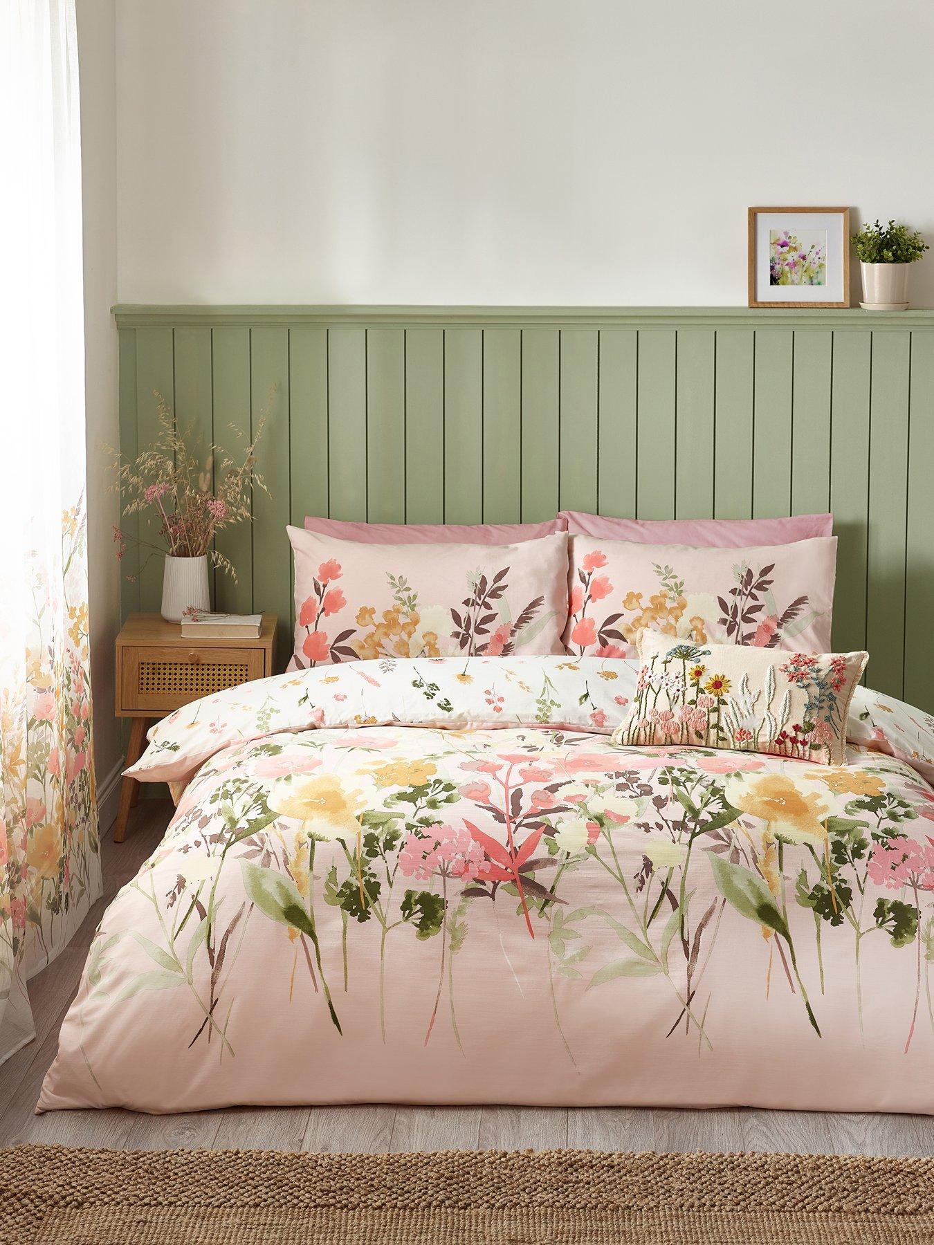 Catherine Lansfield Countryside Floral Duvet Cover Set