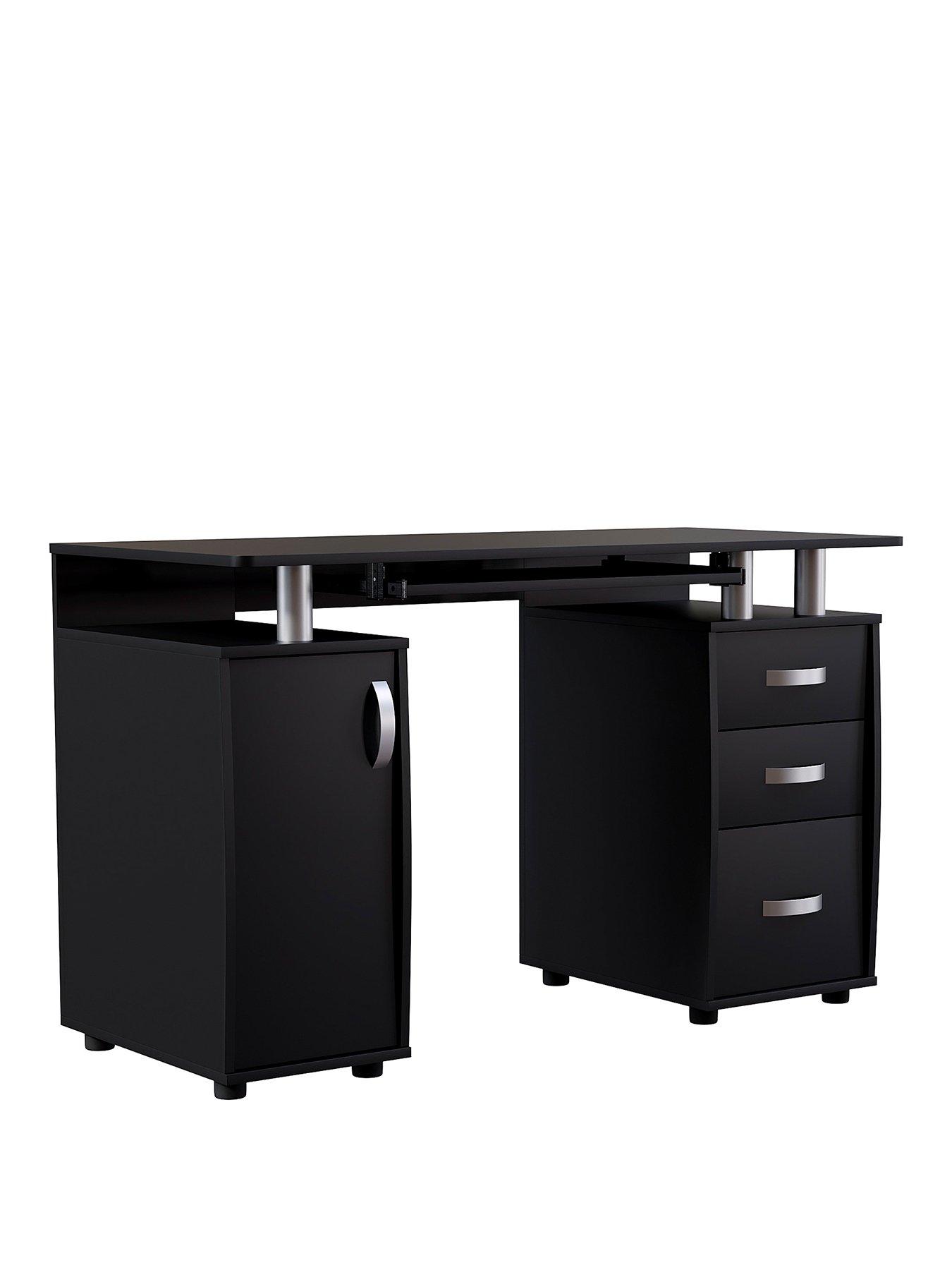  image of vida-designs-otley-3-drawer-computer-desk