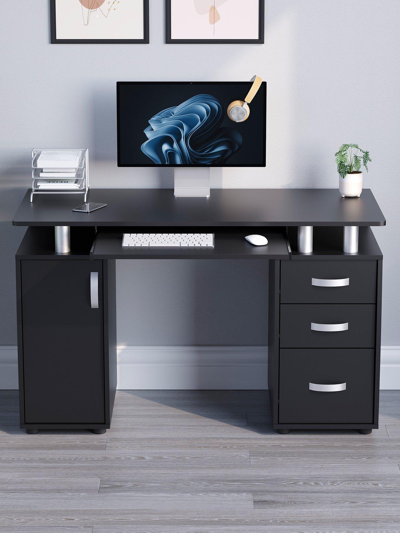  image of vida-designs-otley-3-drawer-computer-desk