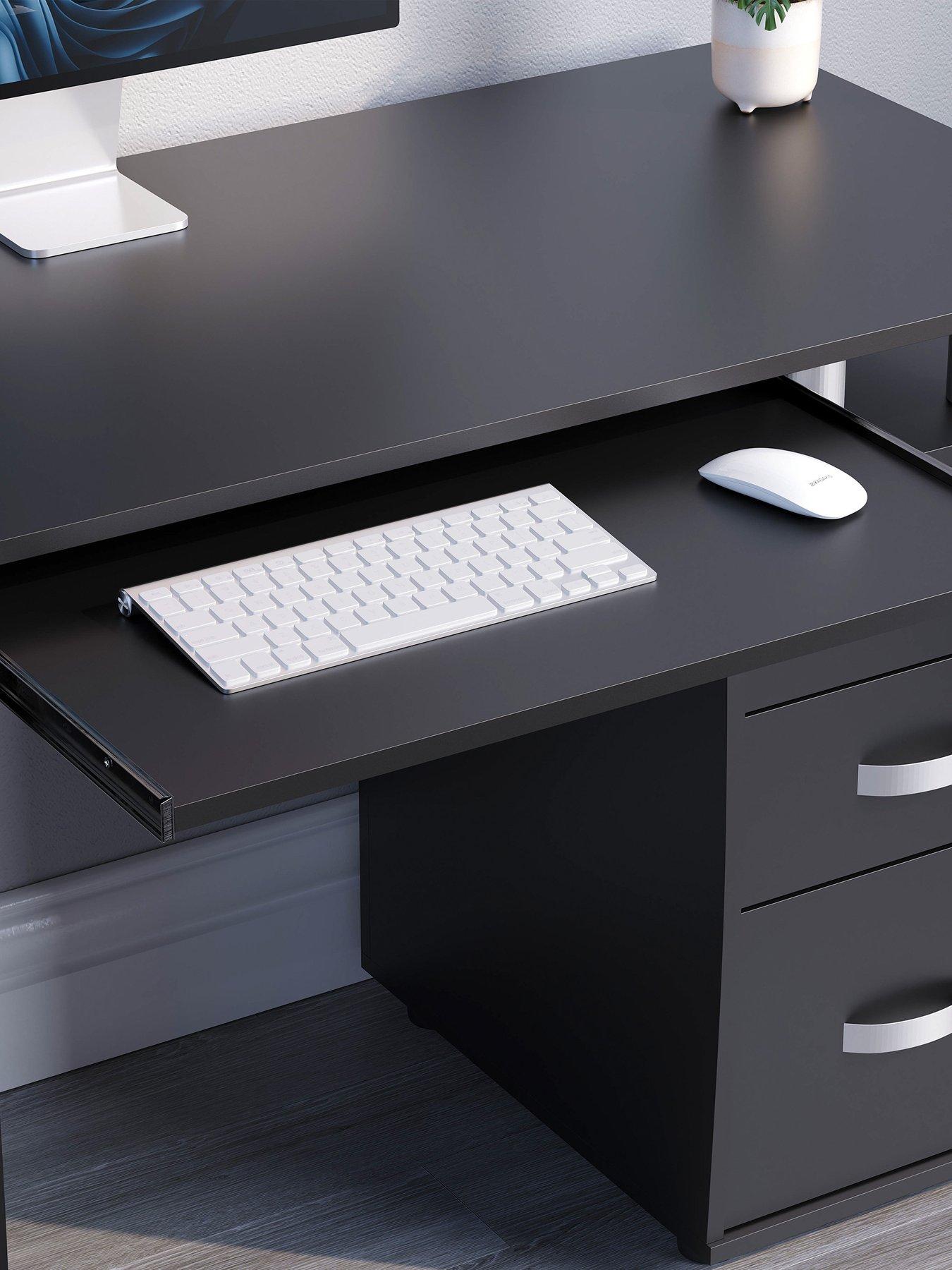  image of vida-designs-otley-3-drawer-computer-desk