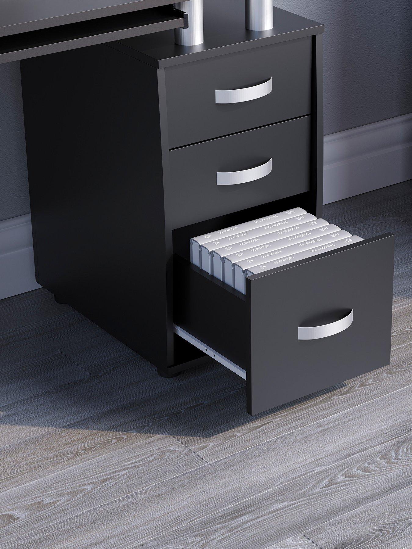  image of vida-designs-otley-3-drawer-computer-desk