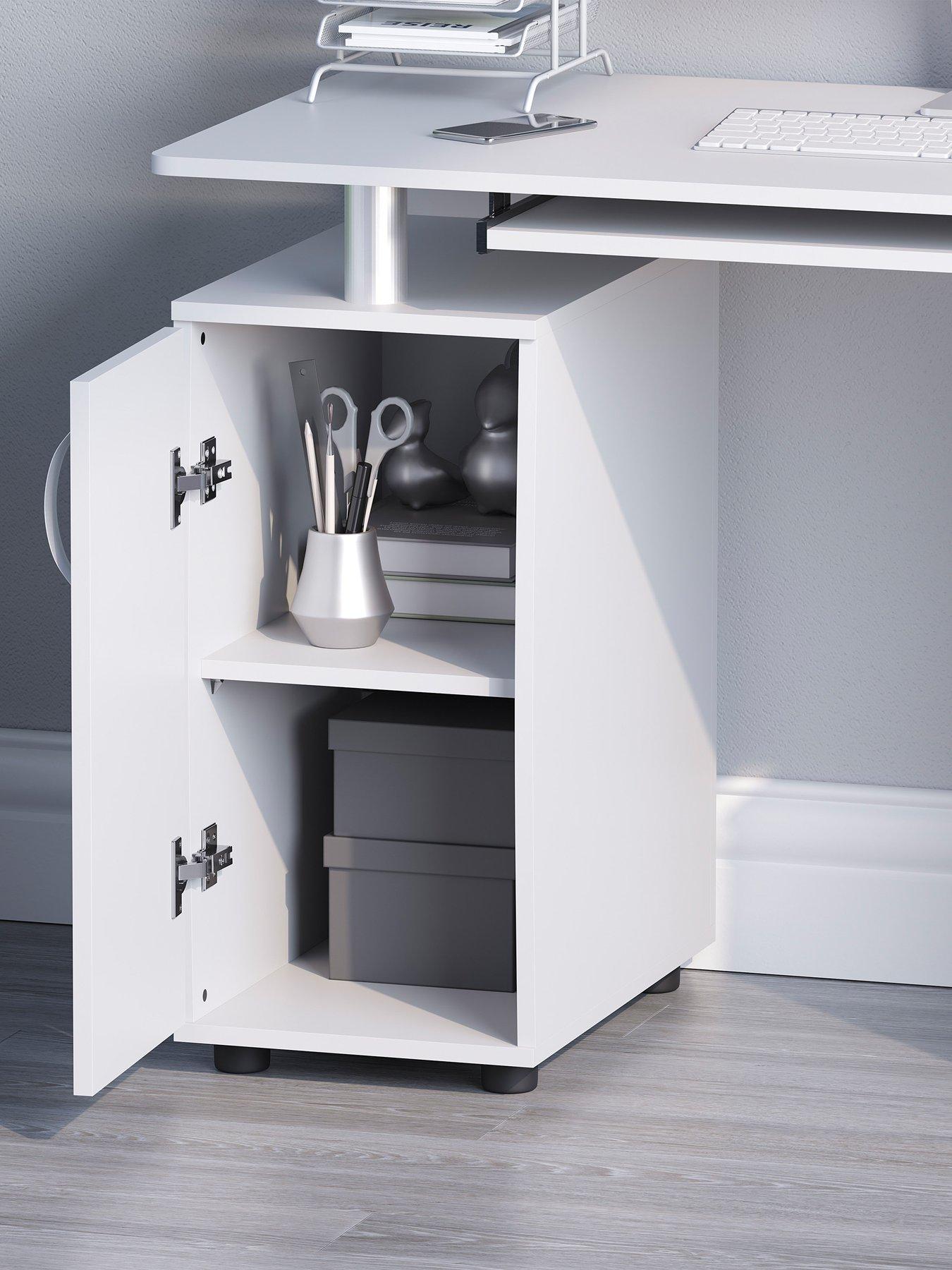 Image 4 of 7 of Vida Designs Otley 3 Drawer Computer Desk