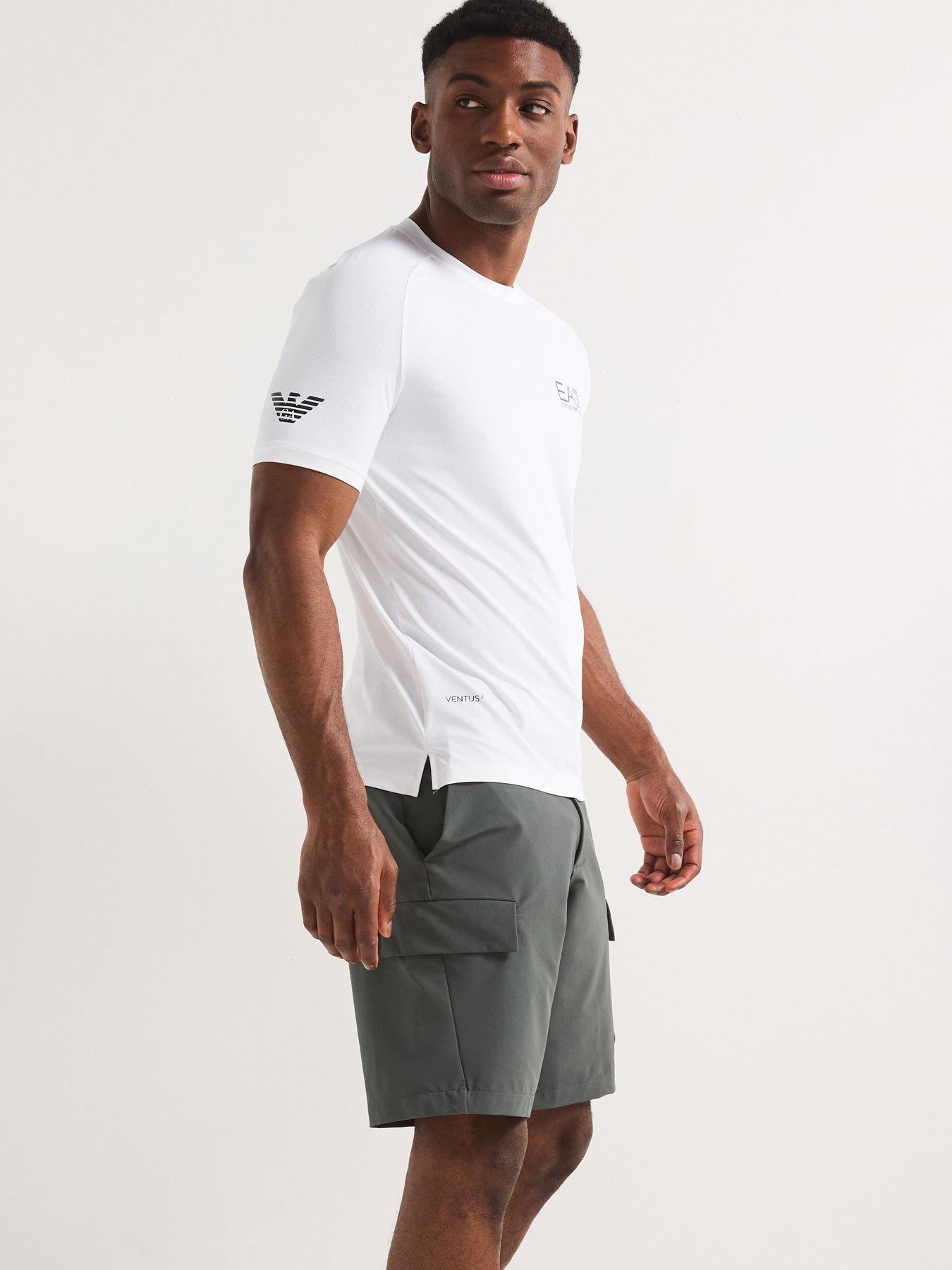 EA7 Emporio Armani Cargo Shorts Grey Littlewoods