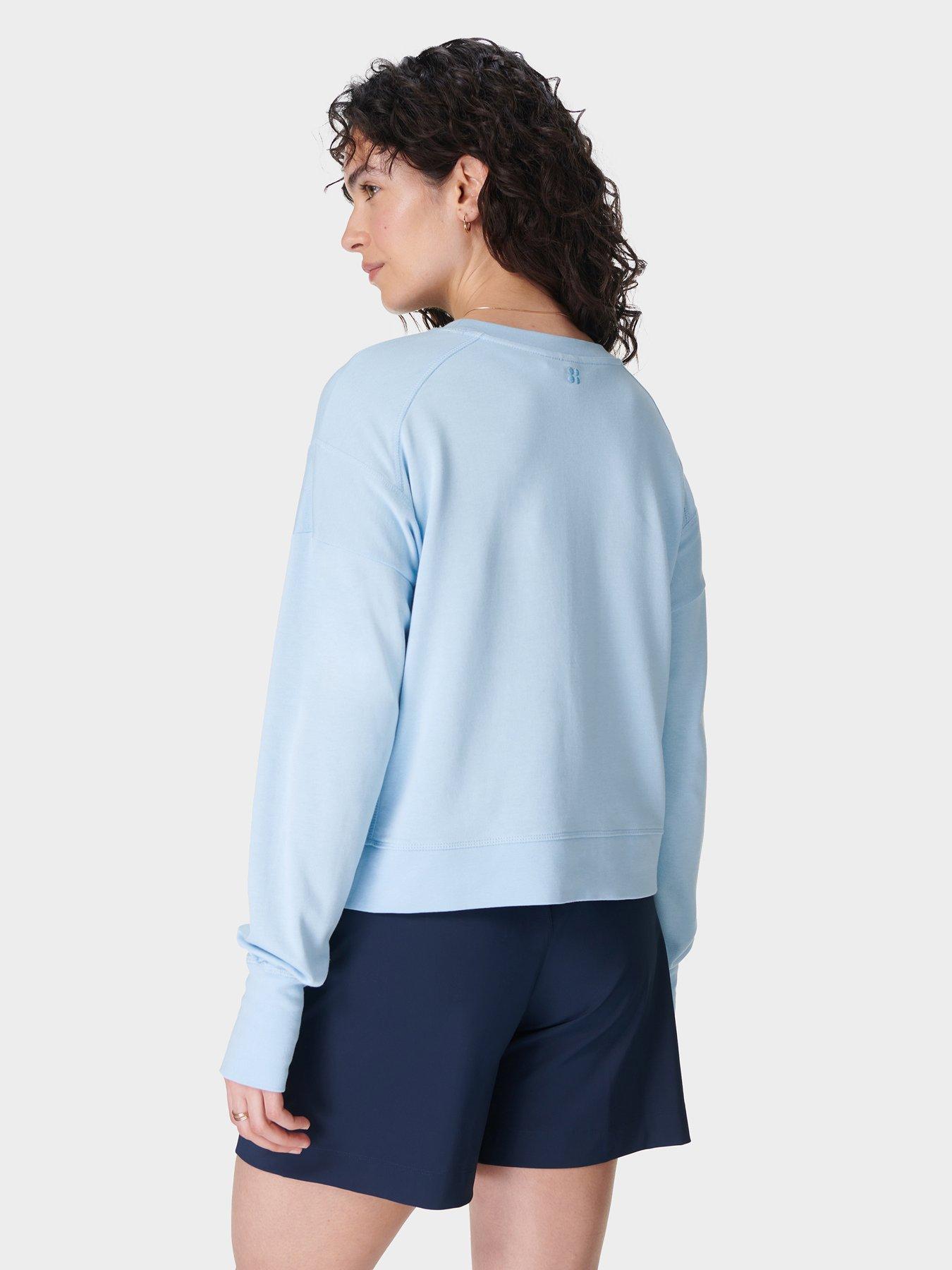  image of sweaty-betty-womens-training-after-class-sweatshirt-blue