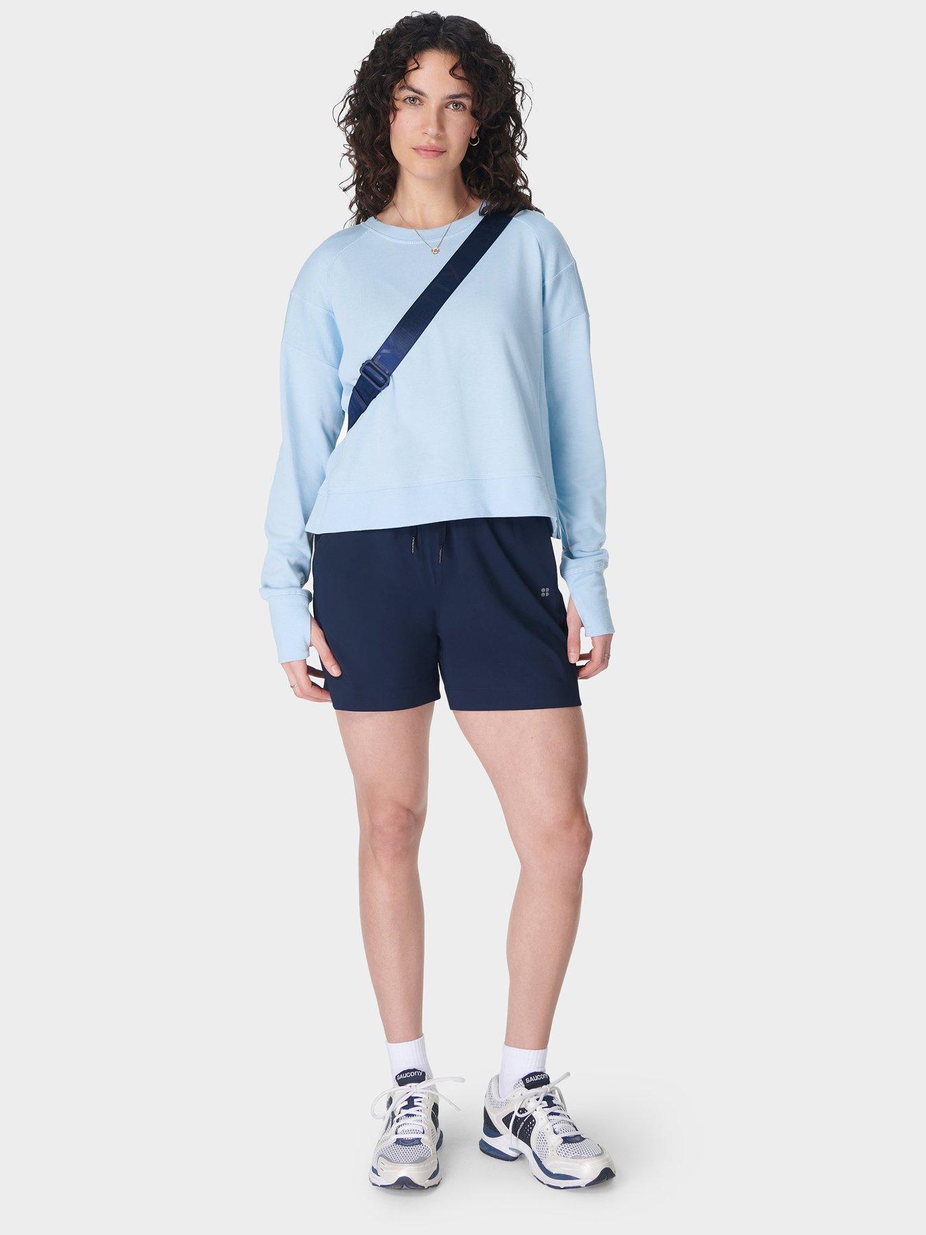  image of sweaty-betty-womens-training-after-class-sweatshirt-blue