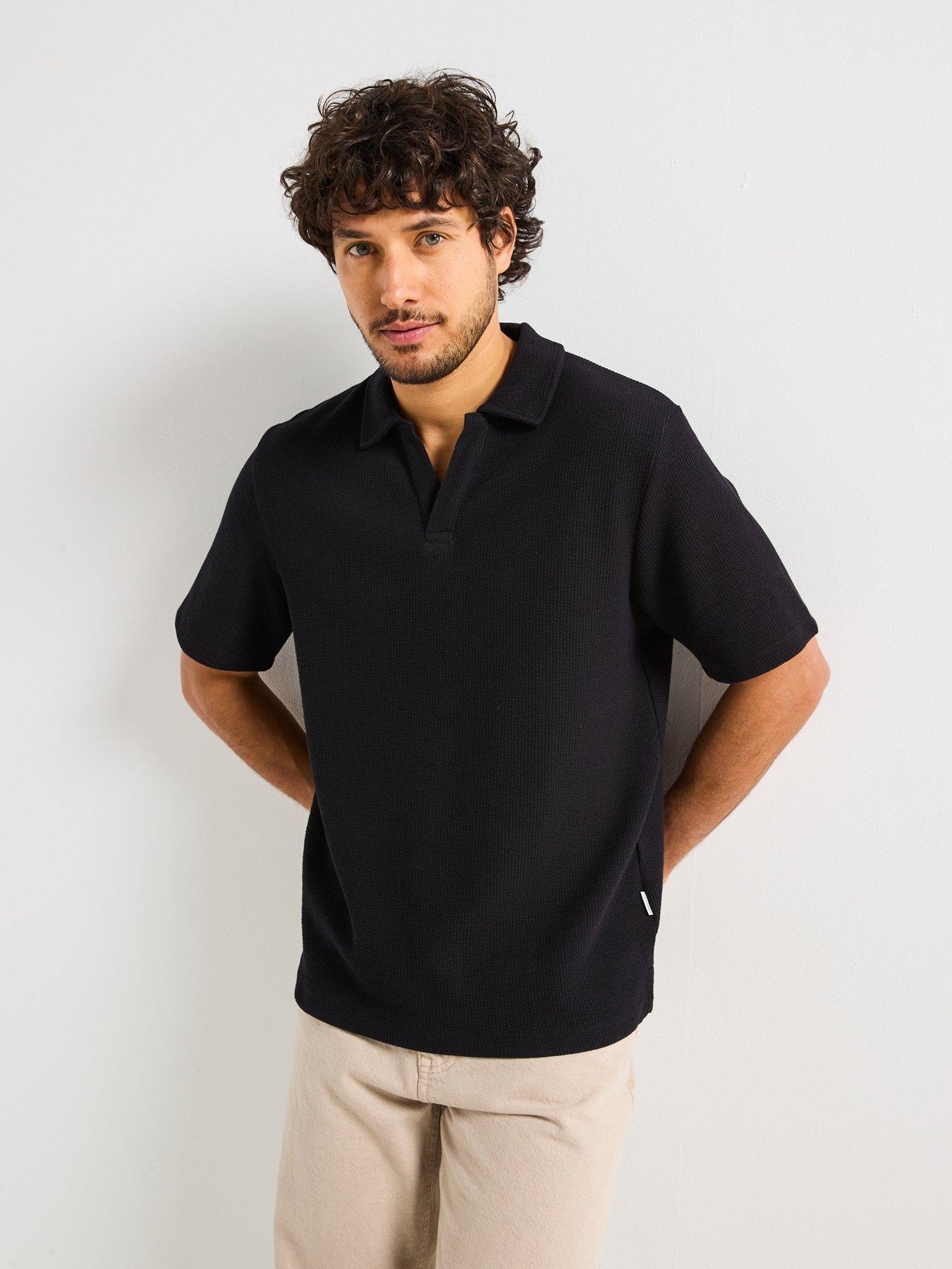 jack-jones-islington-texture-polo-shirt-black