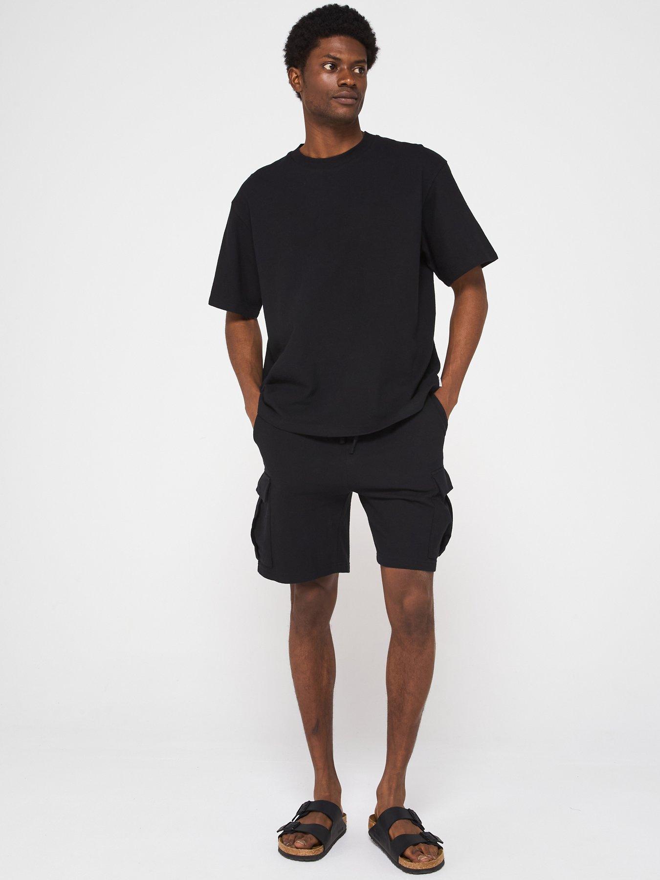 jack-jones-osmos-t-shirt-cargo-shorts-set-black