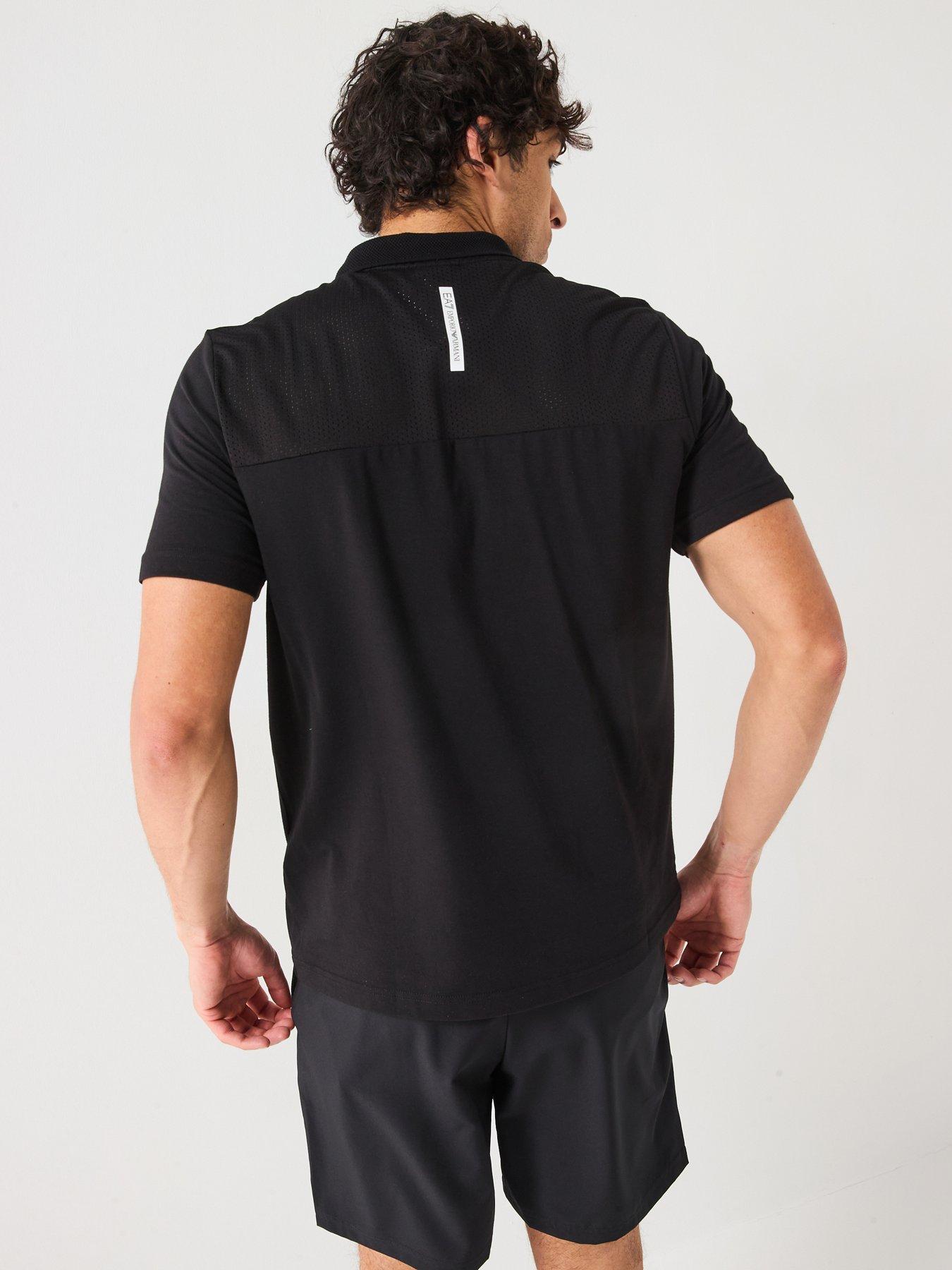 stillFront image of ea7-emporio-armani-ventus-polo-shirt-black
