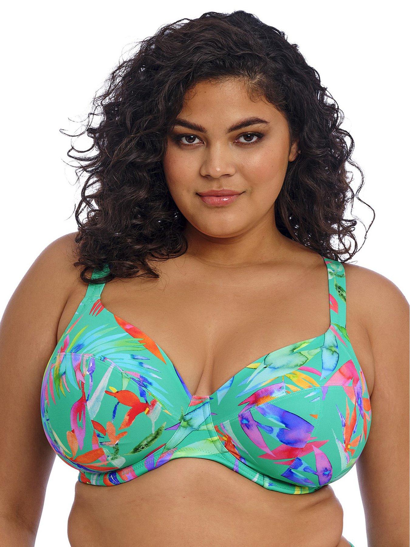  image of elomi-toyama-tides-uw-plunge-bikini-top-green