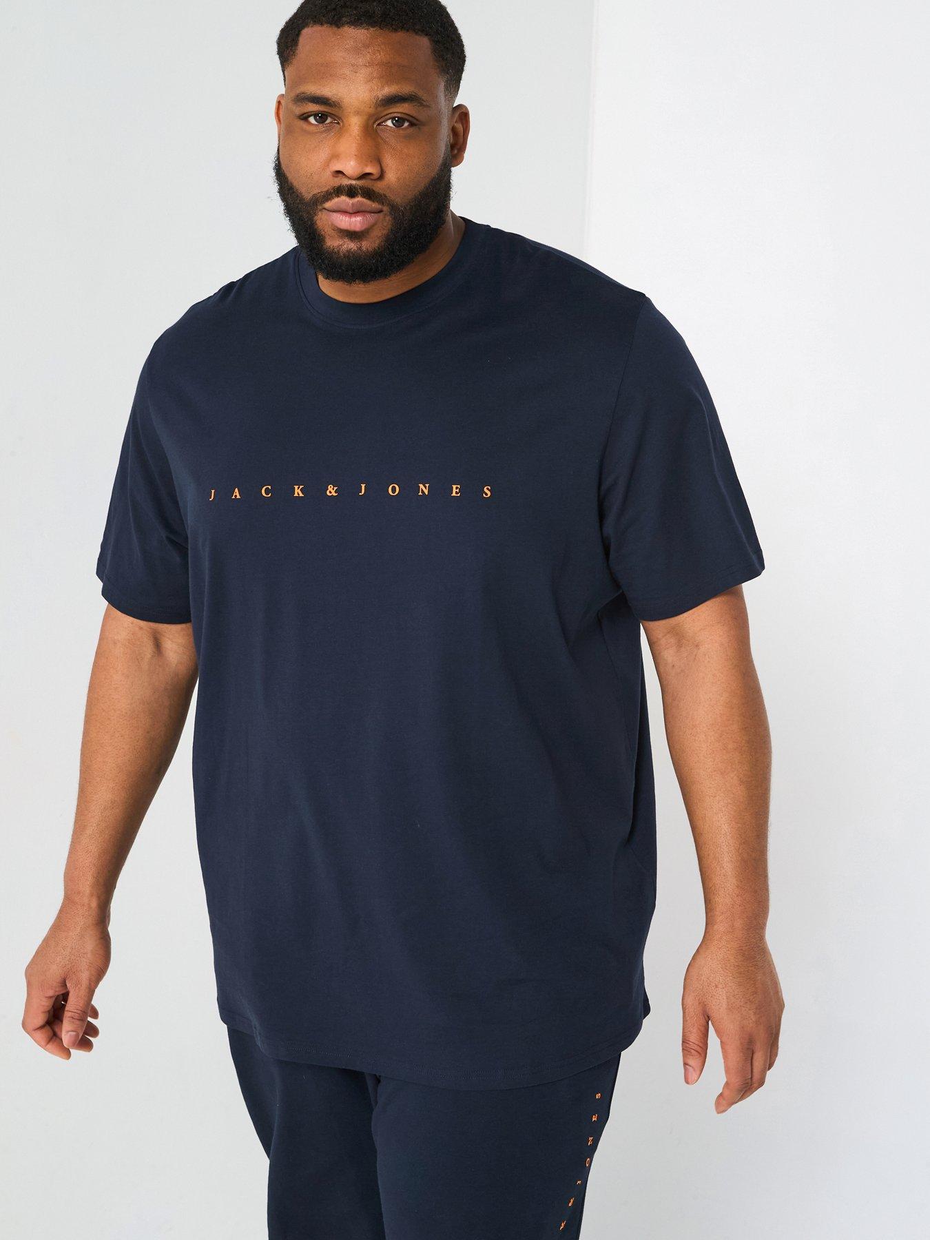jack-jones-big-tall-star-t-shirt-sweat-shorts-set-dark-navy