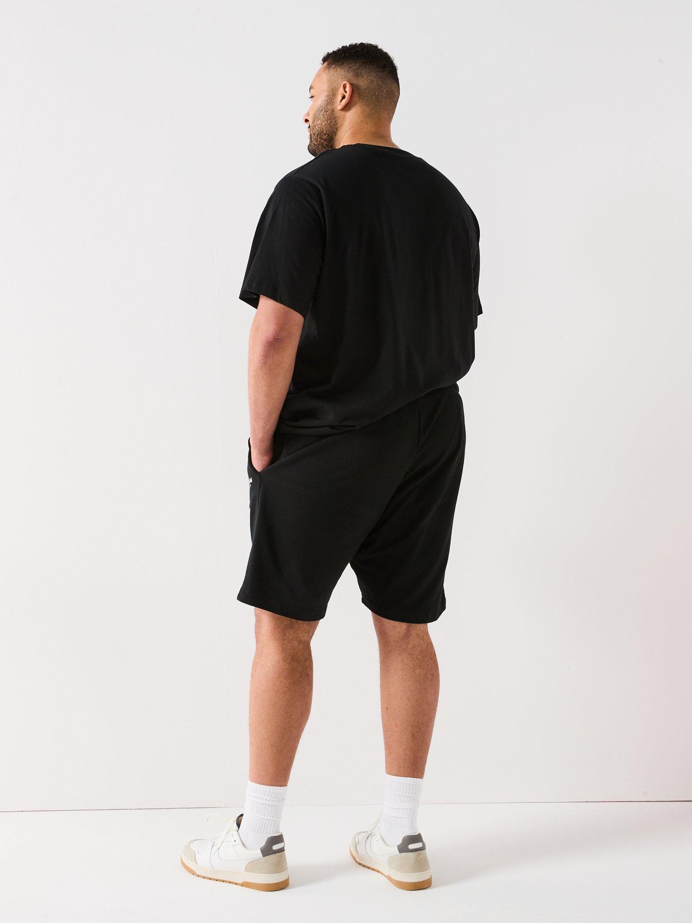 stillFront image of jack-jones-big-tall-beau-t-shirt-sweat-shorts-set